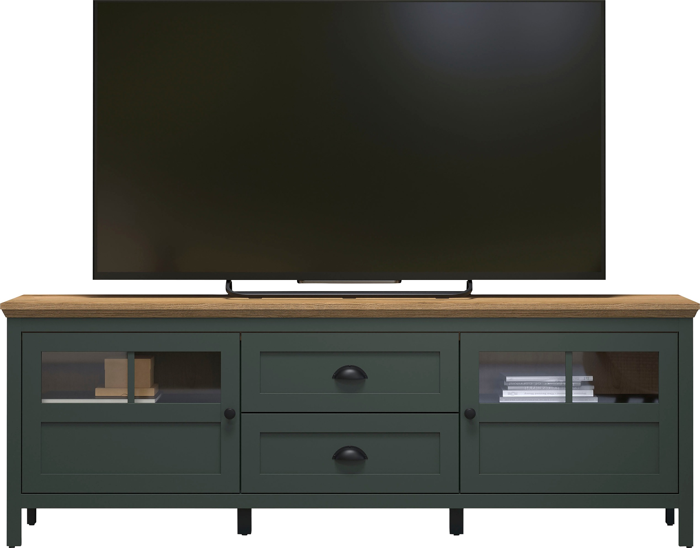 Home affaire TV-Board »Vienna«, (1 St.), Lowboard mit Beleuchtung und Vollauszug-Schublade - B/T/H 184/45/64 cm