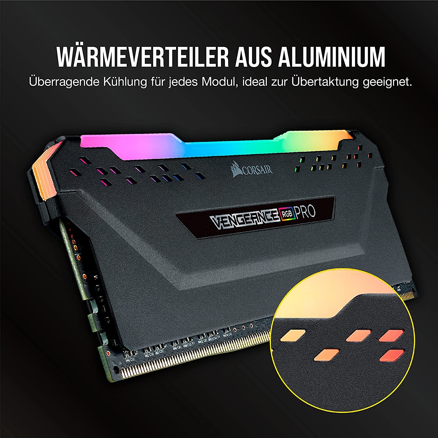 Corsair Arbeitsspeicher »Vengeance RGB PRO DDR4, 3600MHz 64GB 2x32GB DIMM«