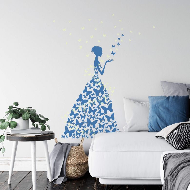 bestellen Wall-Art Wandtattoo St.) online Jelmoli-Versand Leuchtsticker«, (1 | »Schmetterling