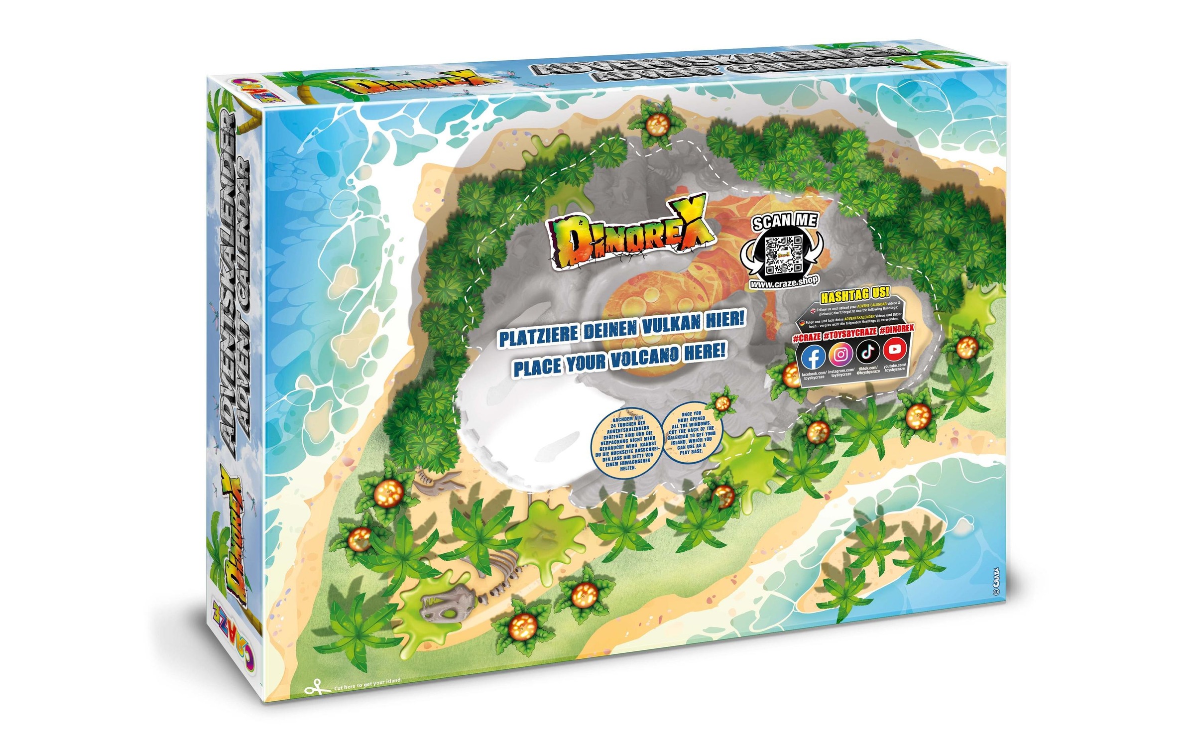 CRAZE Adventskalender »Dino Playset«, ab 3 Jahren