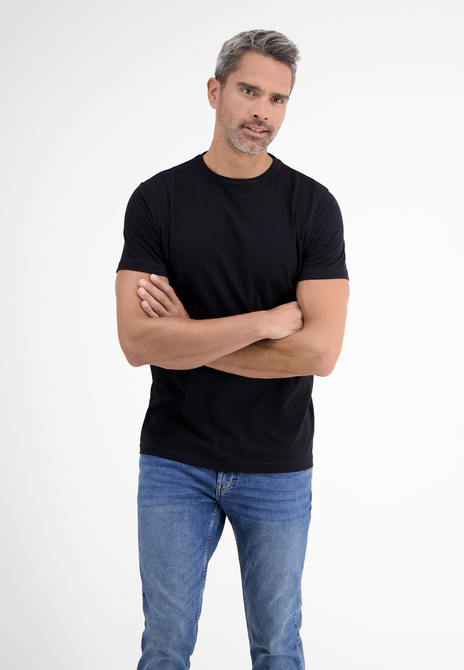LERROS T-Shirt »LERROS Doppelpack T-Shirt Rundhals in Premium Baumwollqualität«