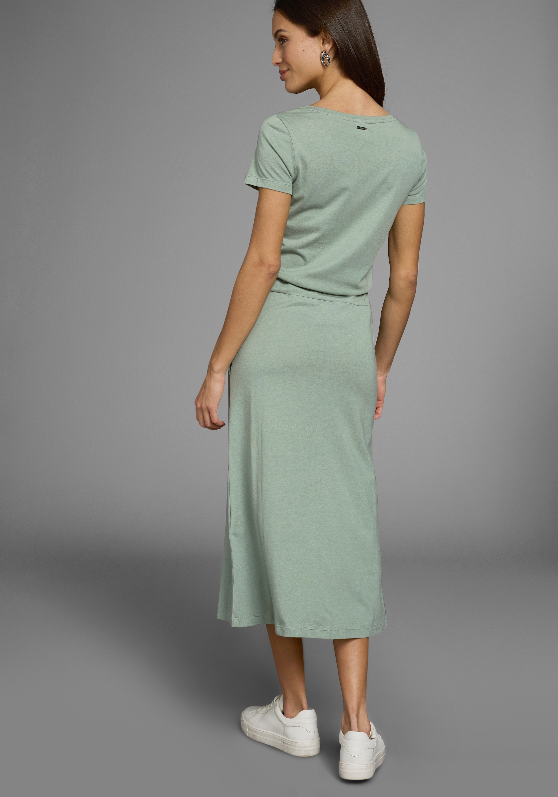 Laura Scott Midikleid, mit Bindeband am Bund & versteckte Eingrifftaschen - NEUE KOLLEKTION