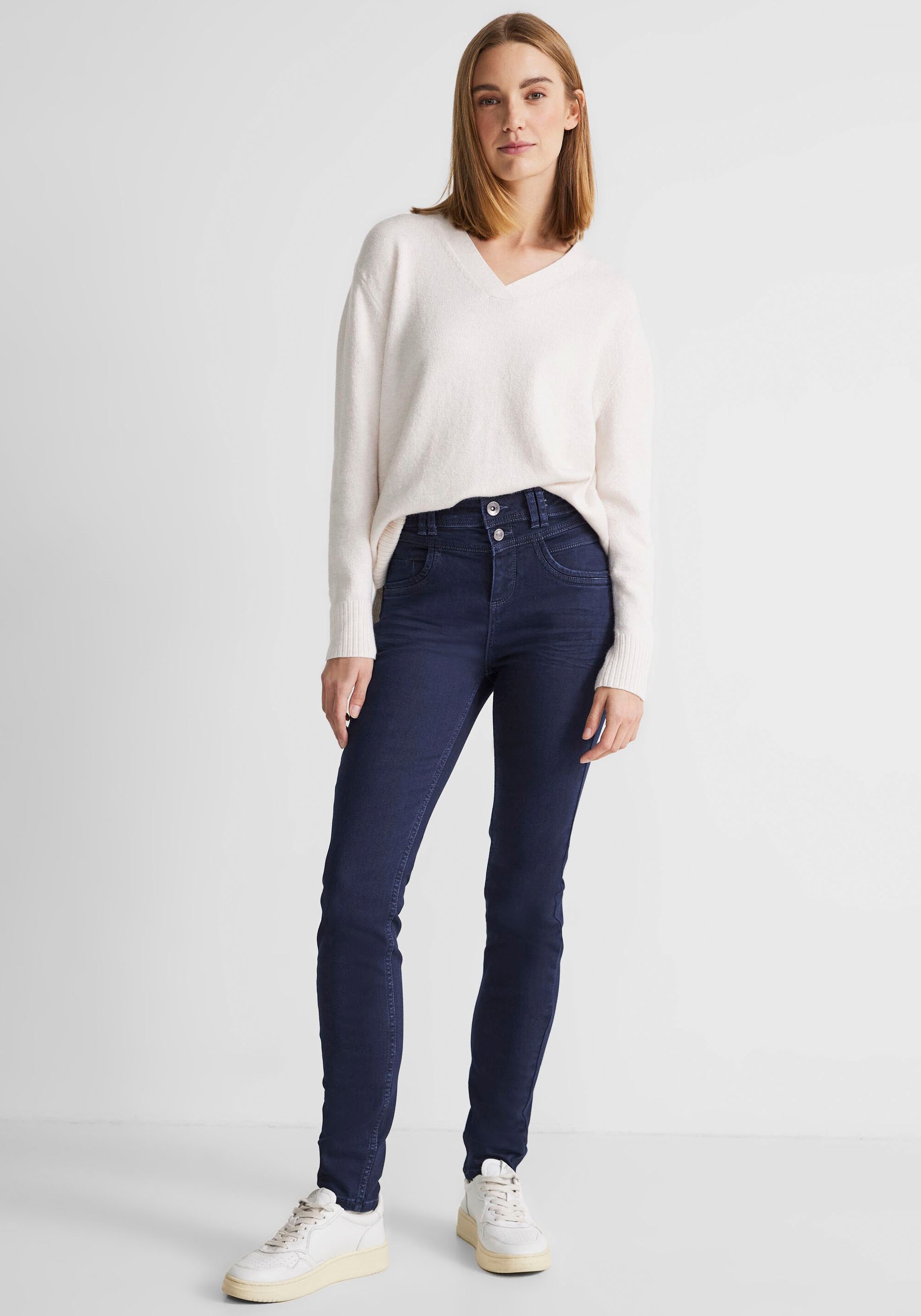 STREET ONE Schweiz Fünf-Pocket-Stil im Slim-fit-Jeans, kaufen Jelmoli-Versand online bei