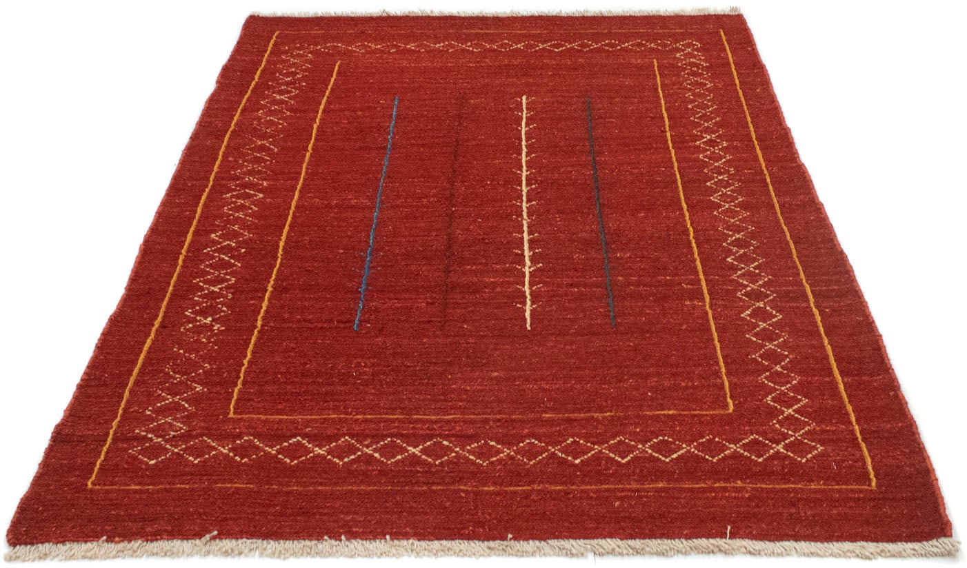 morgenland Wollteppich Teppich online handgeknüpft Jelmoli-Versand rot«, bestellen | handgeknüpft »Gabbeh rechteckig