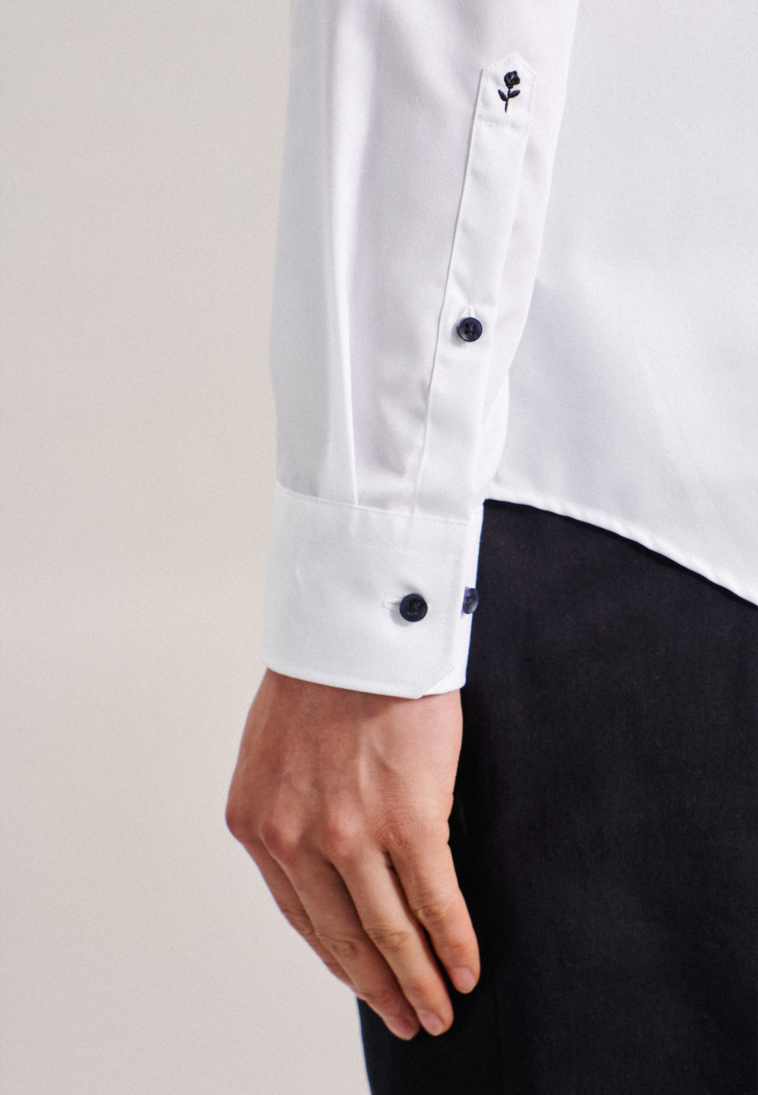 seidensticker Businesshemd »Shaped«, Shaped Extra langer Arm Kentkragen Uni