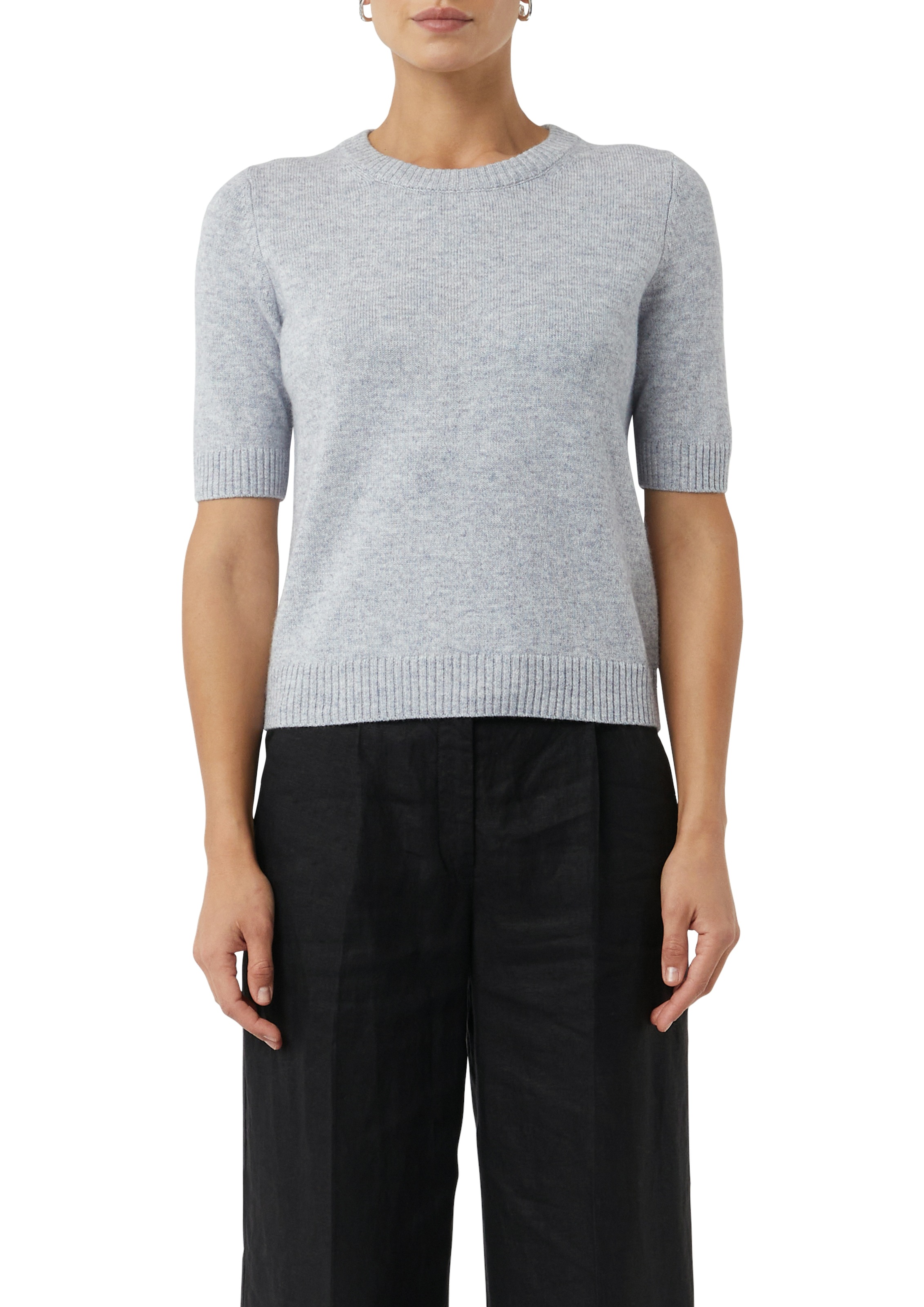 Comma Strickpullover mit Rippbündchen