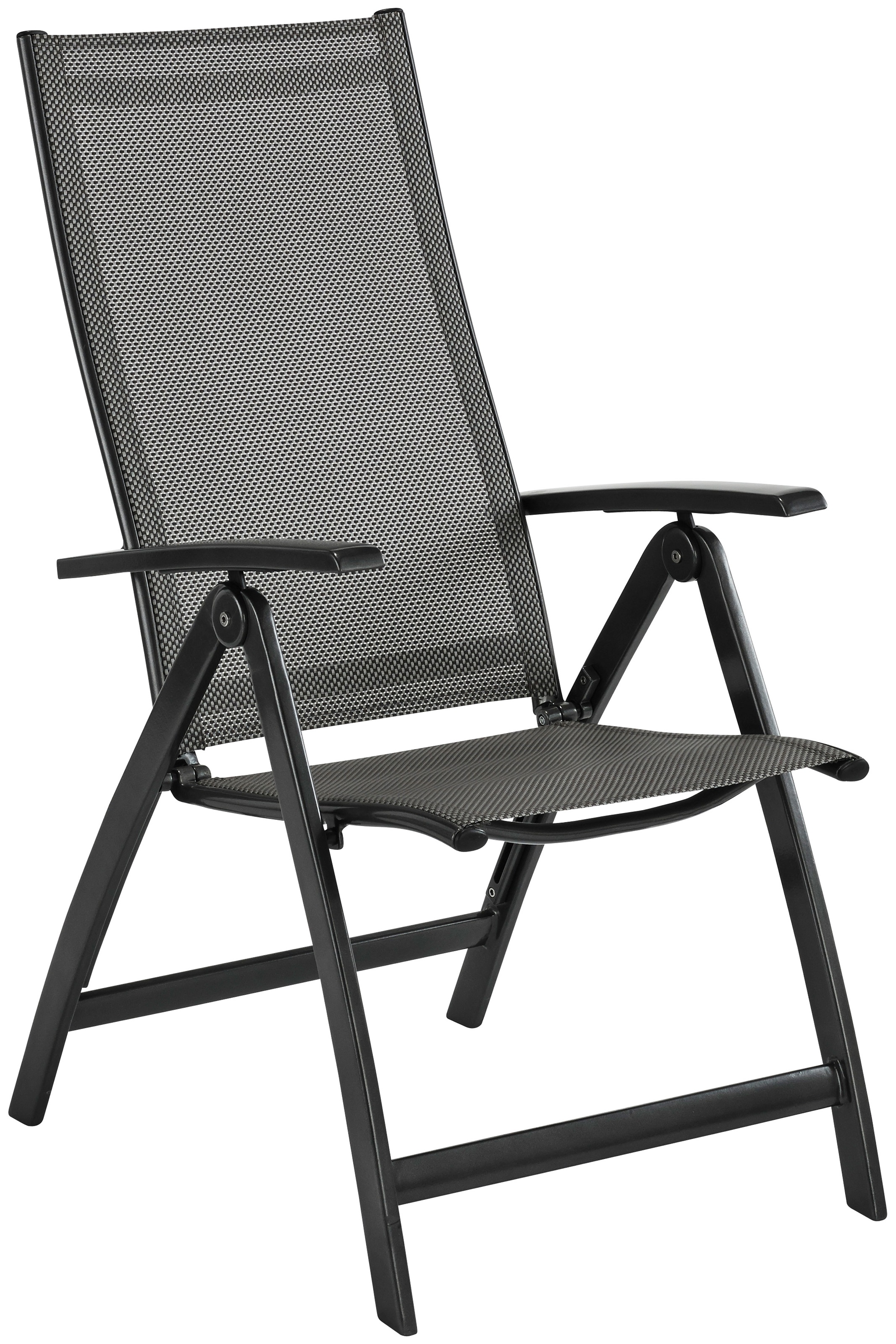 MERXX Gartensessel "Vicenza" Set, 2 Stk. tlg. 2er Set, Alu/Textil, grau