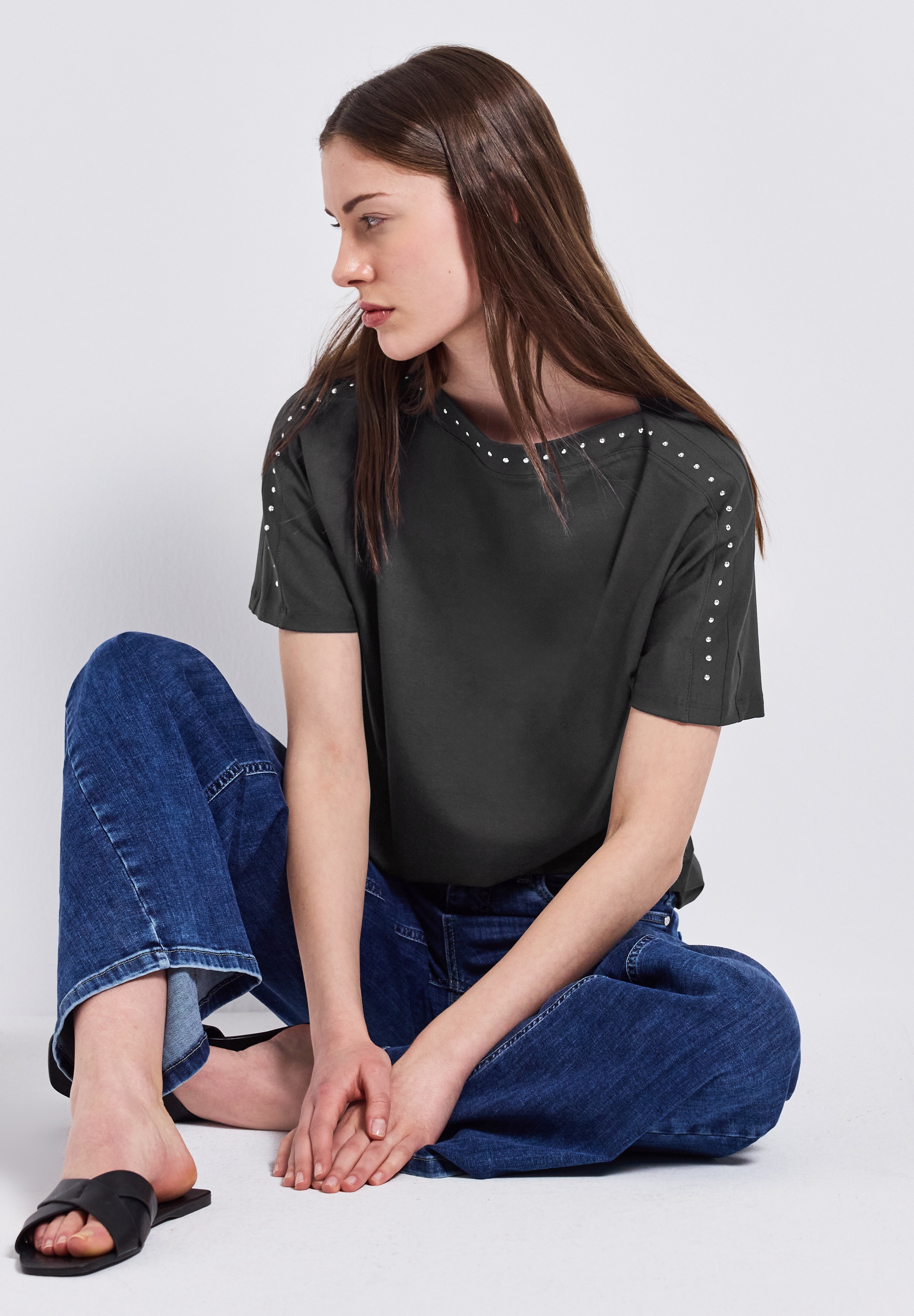 STREET ONE T-Shirt, mit Nieten