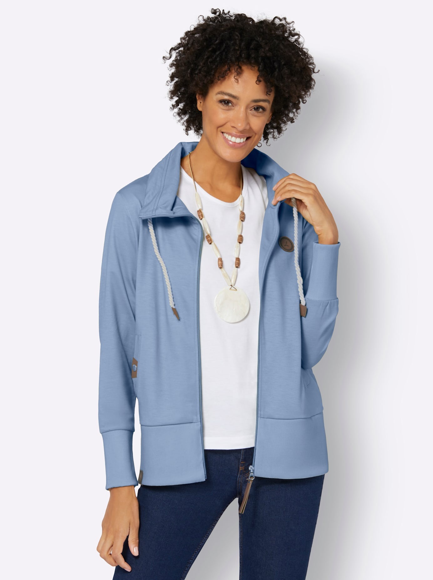 Casual Looks Shirtjacke »Sweatjacke« 1 Stk.