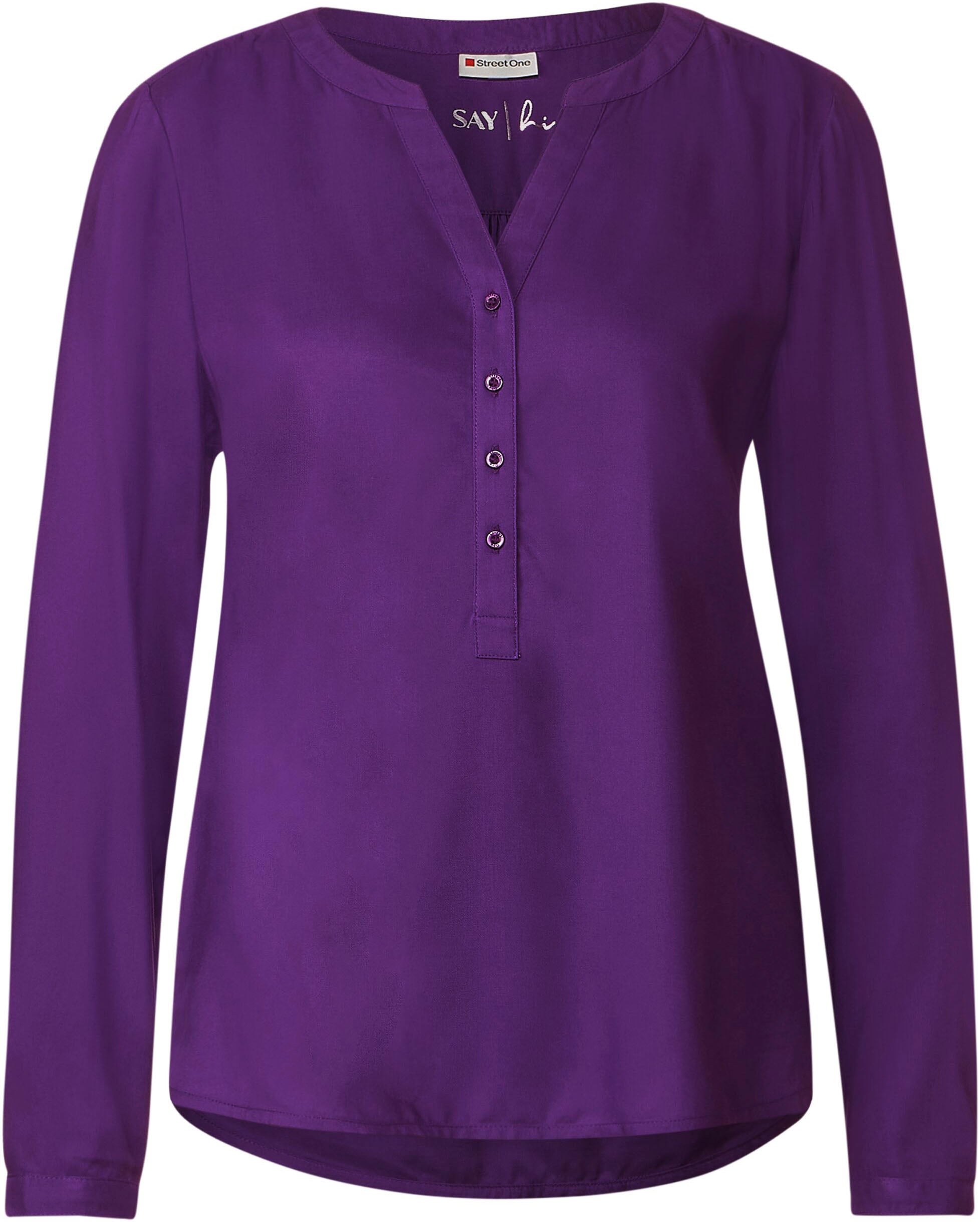 STREET ONE Shirtbluse »Style Bamika«, mit Seitenschlitzen online kaufen |  Jelmoli-Versand
