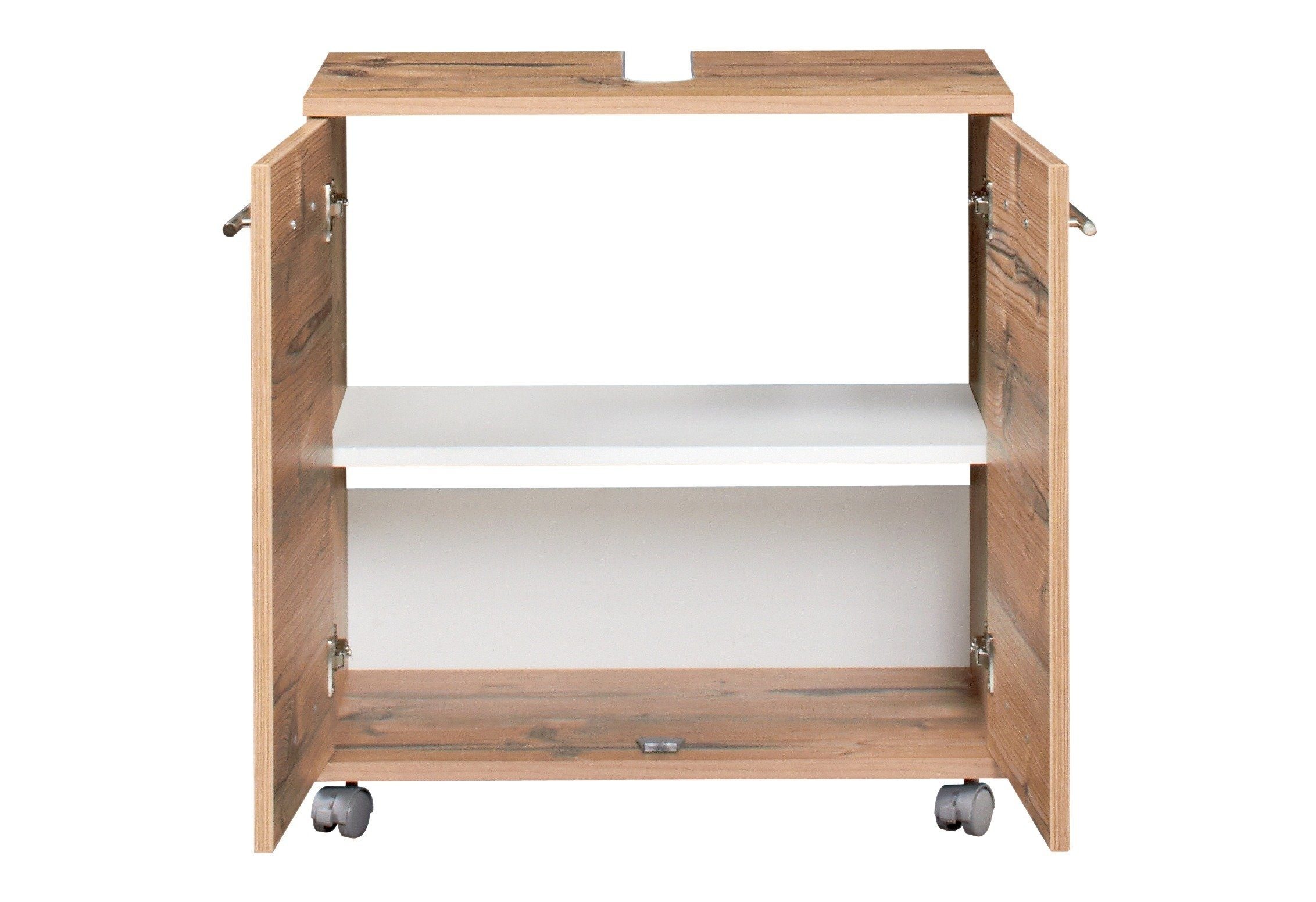 Schildmeyer Waschbeckenunterschrank "Isola, Waschbeckenunterschrank, Made in Germany, B: 60 cm" Solide Verarbeitung - Dieses Produkt ist in Deutschland gefertigt