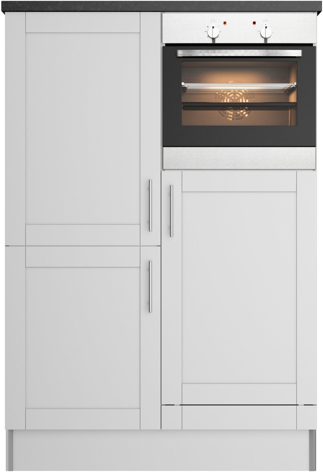 OPTIFIT Küche "Ahus, Hochschrankmodul" Breite 120 cm,wahlweise mit E-Geräten,Soft-Close-Funktion