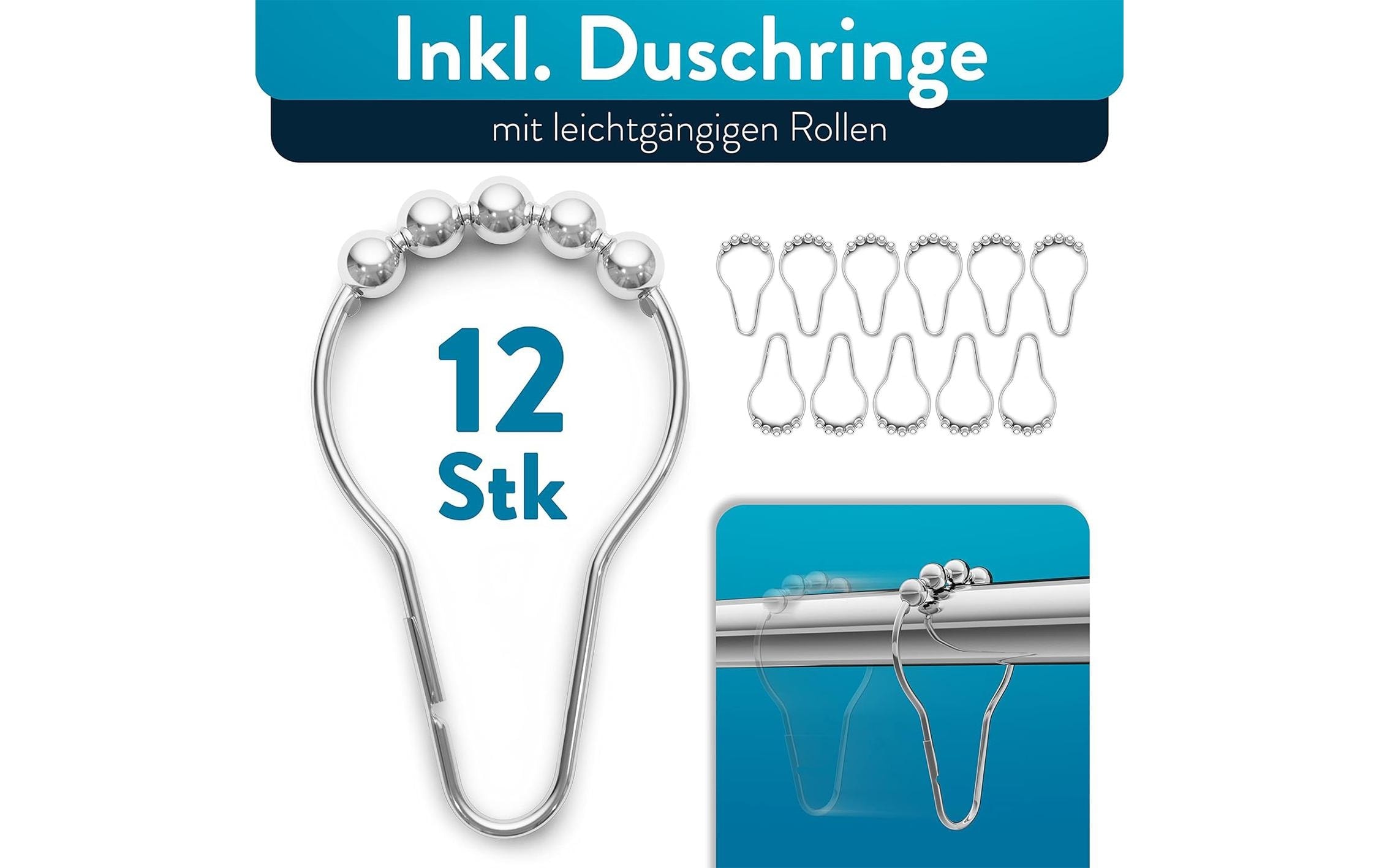 Duschvorhangstange »Benkstein 6 x 124.5 cm«