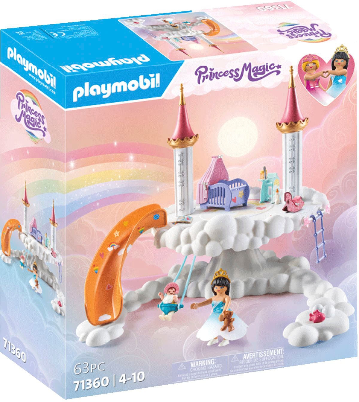 Playmobil® Konstruktions-Spielset »Himmlische Babywolke (71360), Princess Magic«, (63 St.), Made in Germany