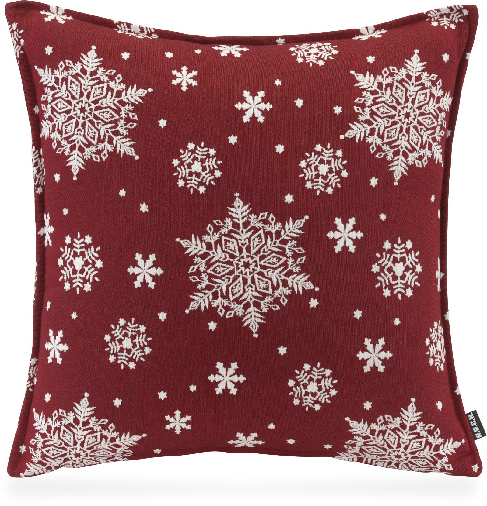 Dekokissen »Snow Flakes«, Schneeflocke, traditionell, bestickte Schneeflocken, inkl....