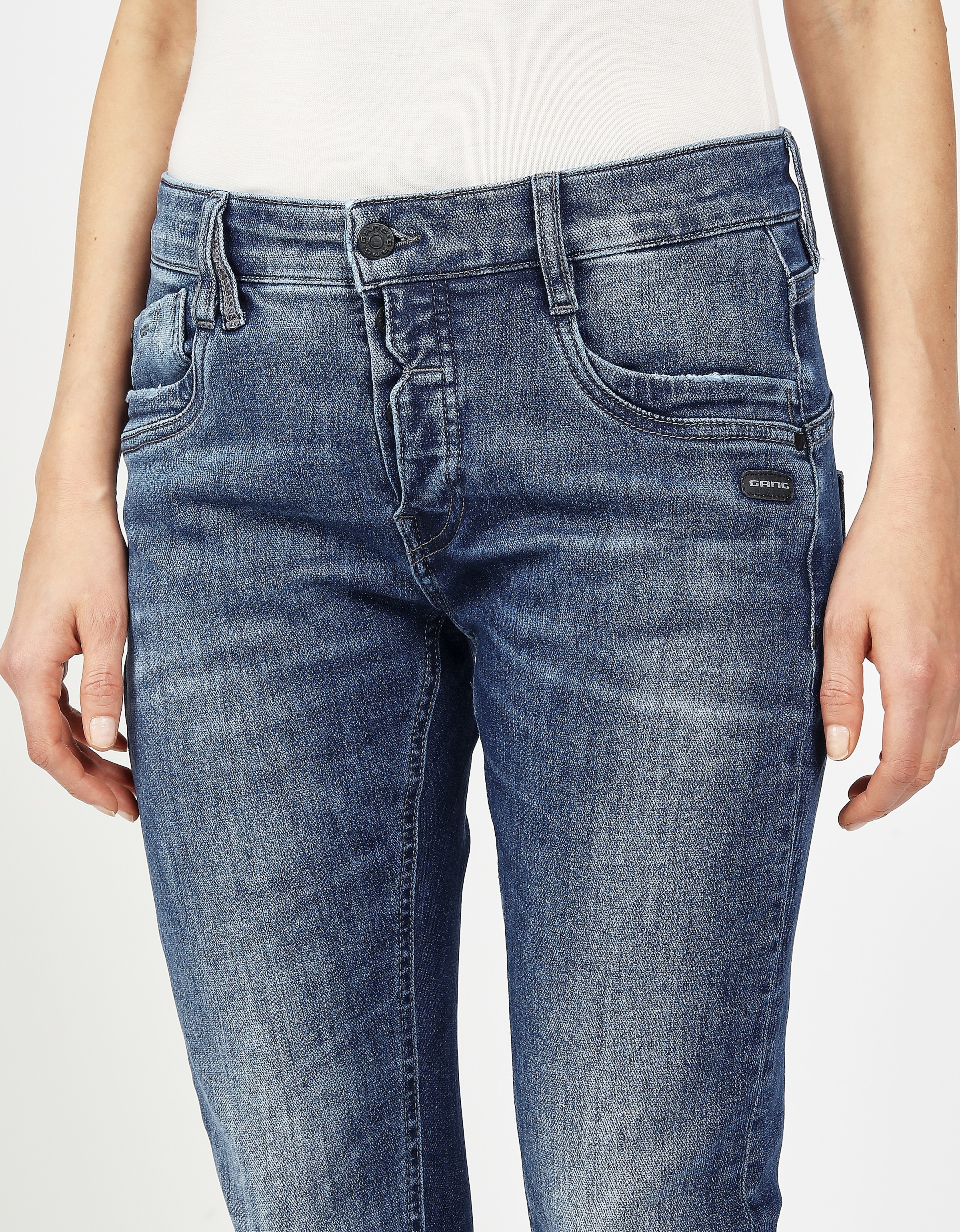 GANG 5-Pocket-Jeans »94GERDA«, aus Sweat Denim, Relaxed Fit