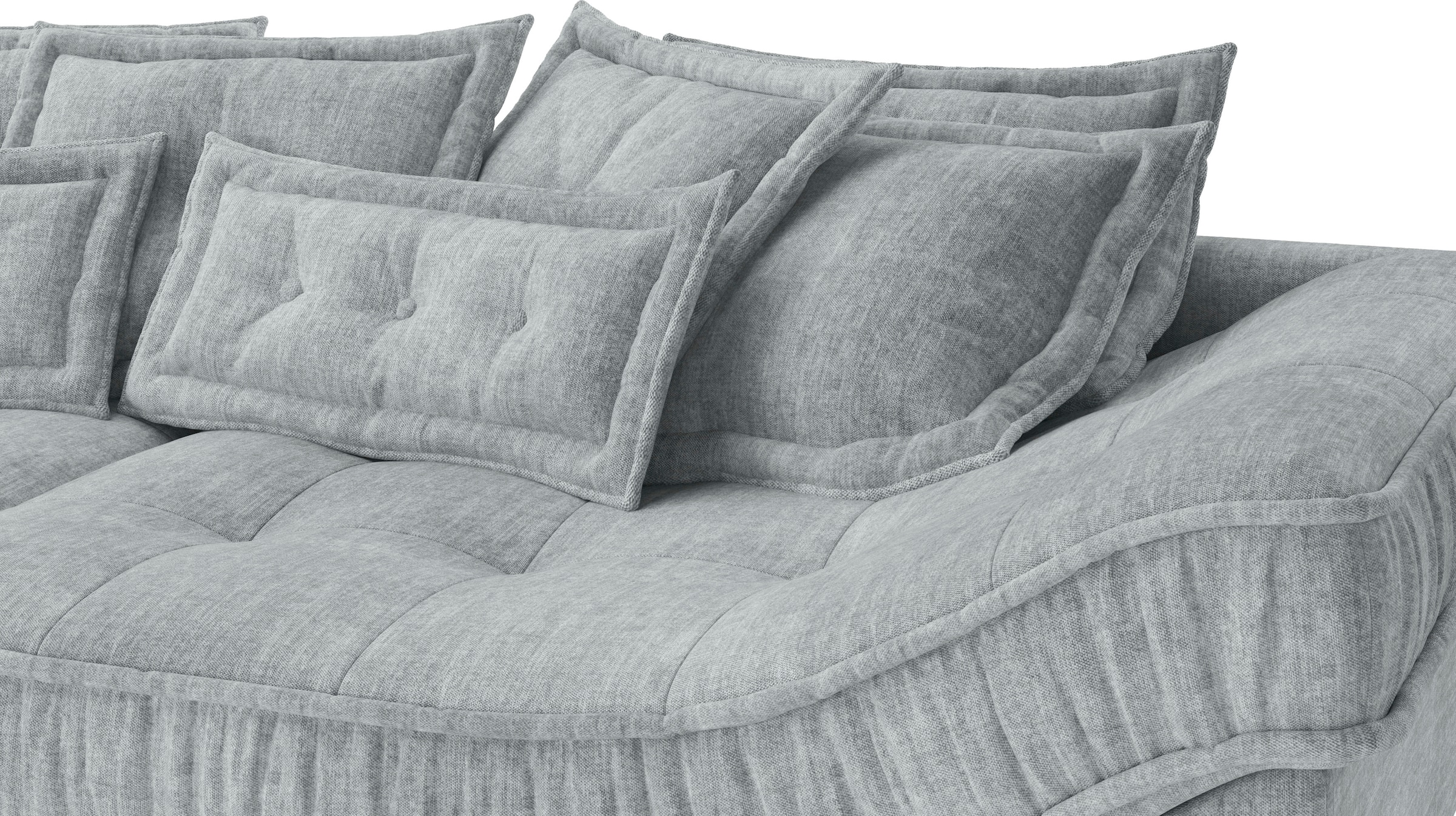 Mr. Couch Ecksofa »Diwan II, L-Form«, Wahlweise mit Kaltschaumpolsterung bis 140 kg belastbar