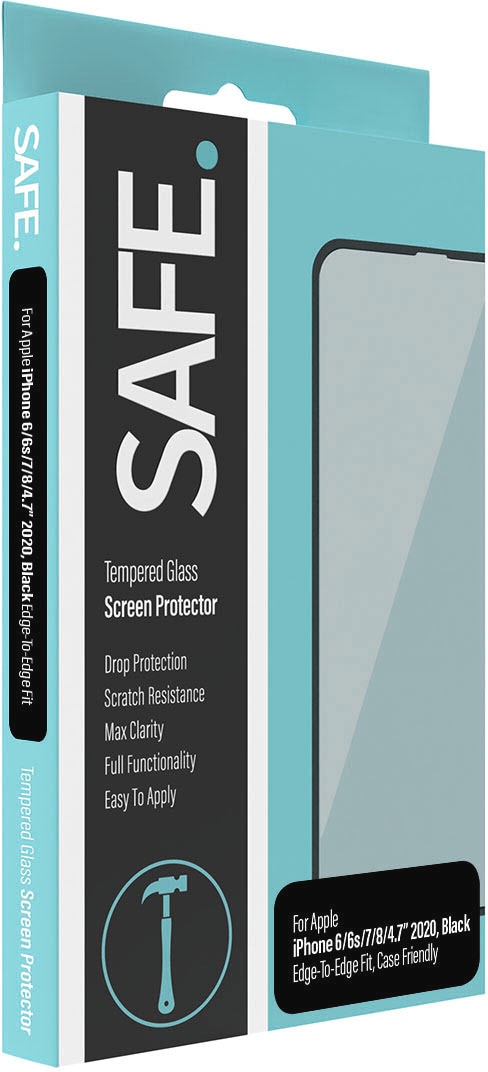 SAFE by PanzerGlass Displayschutzglas »Tempered Glass Screen Protection«, für Apple iPhone 6/6s-Apple iPhone 7/8-Apple iPhone SE 2020/2022, Displayschutzfolie, Schutzfolie, Bildschirmschutz, kratz- & stossfest