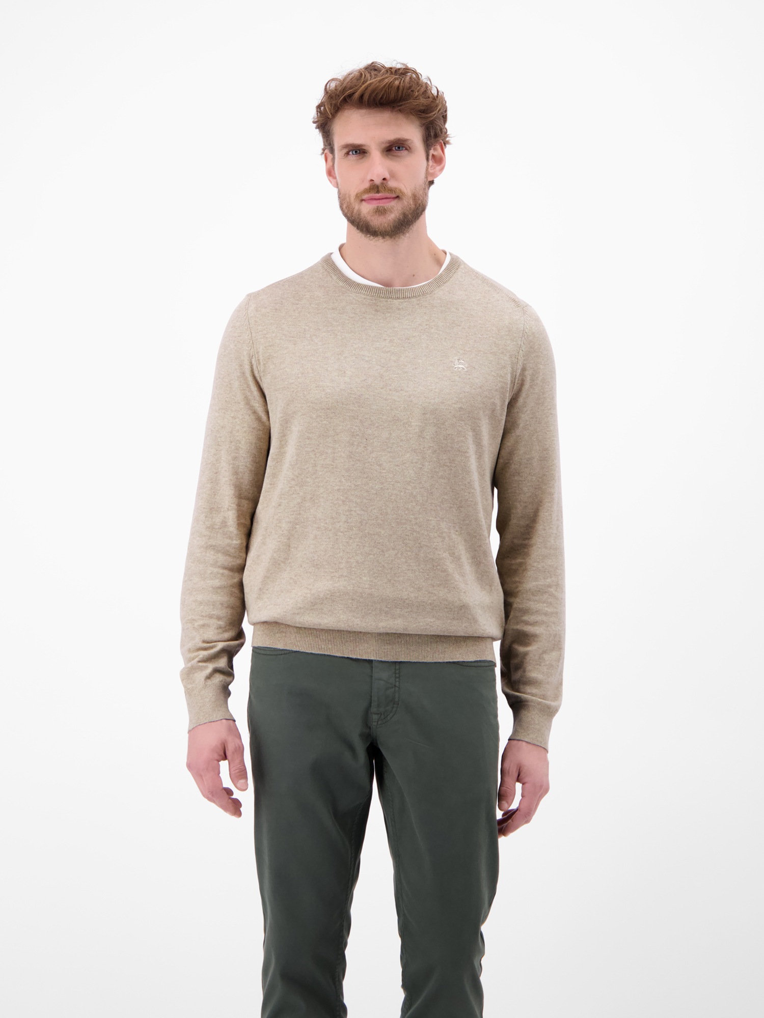 LERROS Strickpullover »LERROS Herren Basic Strickpullover«
