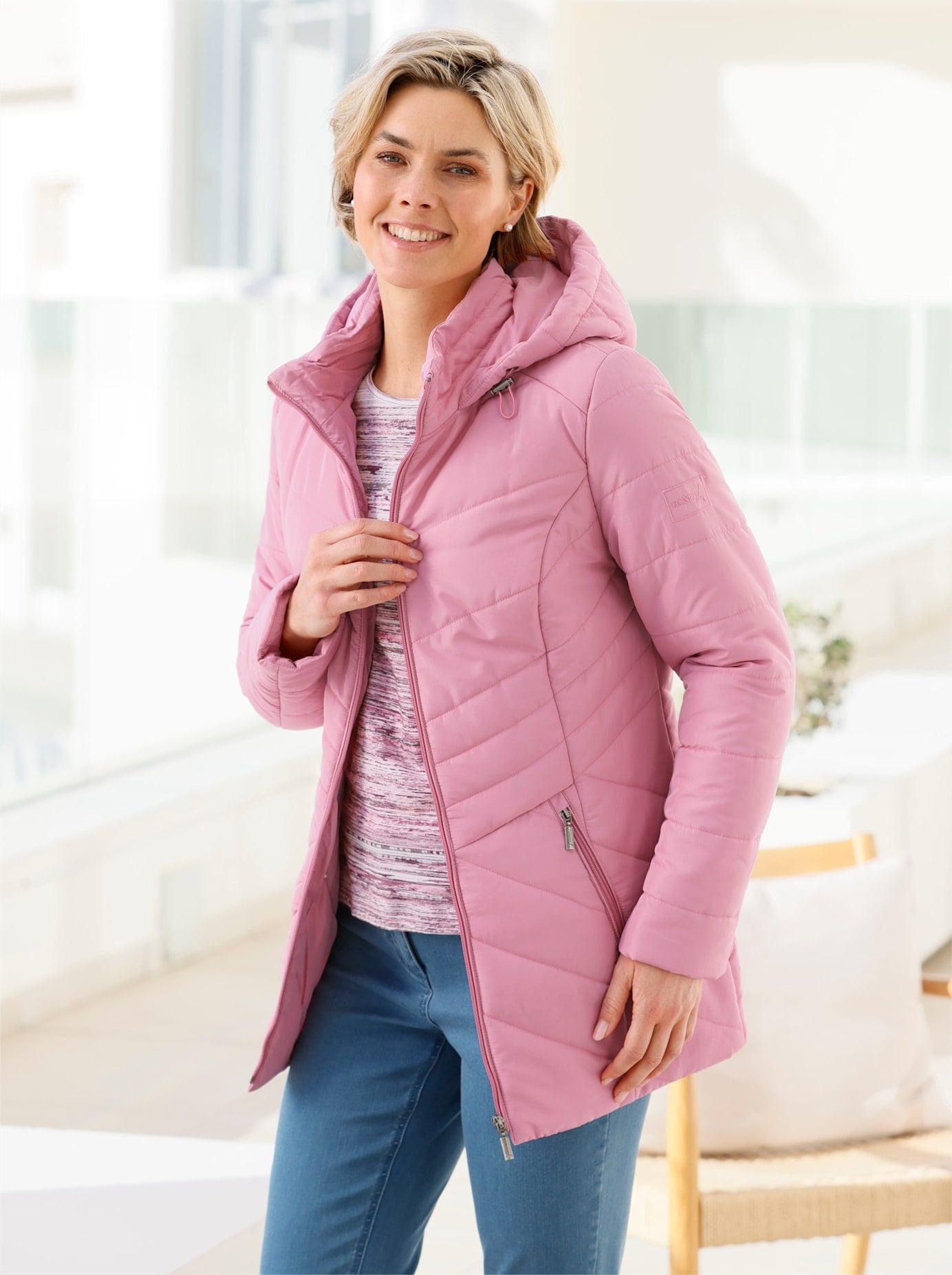 Casual Looks Steppjacke mit Kapuze