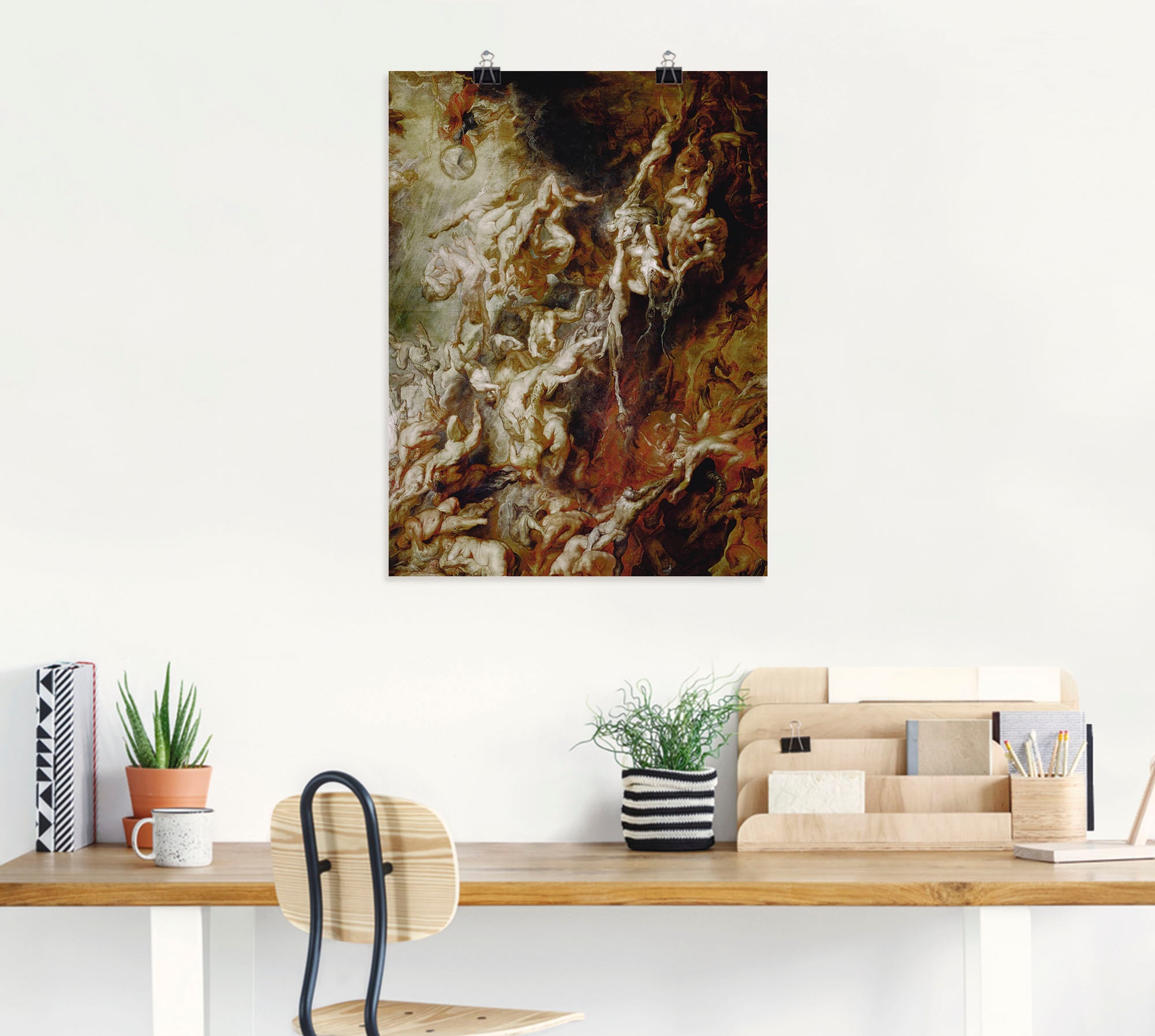 Artland Kunstdruck »Höllensturz der Verdammten I«, klassische Fantasie, (1 St.), als Leinwandbild, Poster, Wandaufkleber in verschied. Grössen