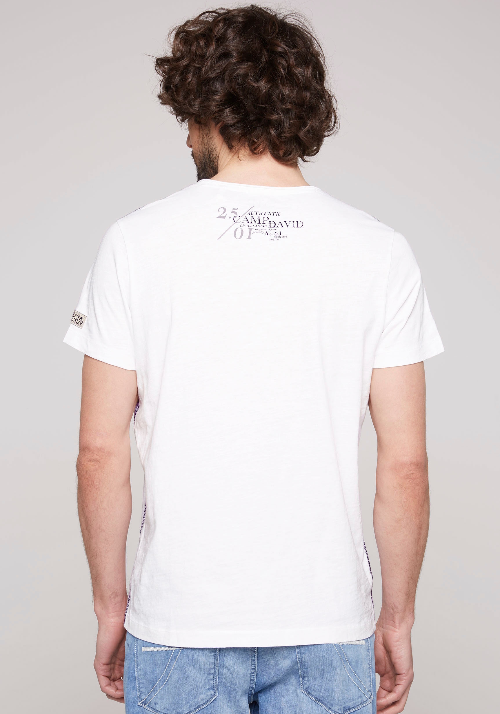 CAMP DAVID T-Shirt, mit Logo-Druck