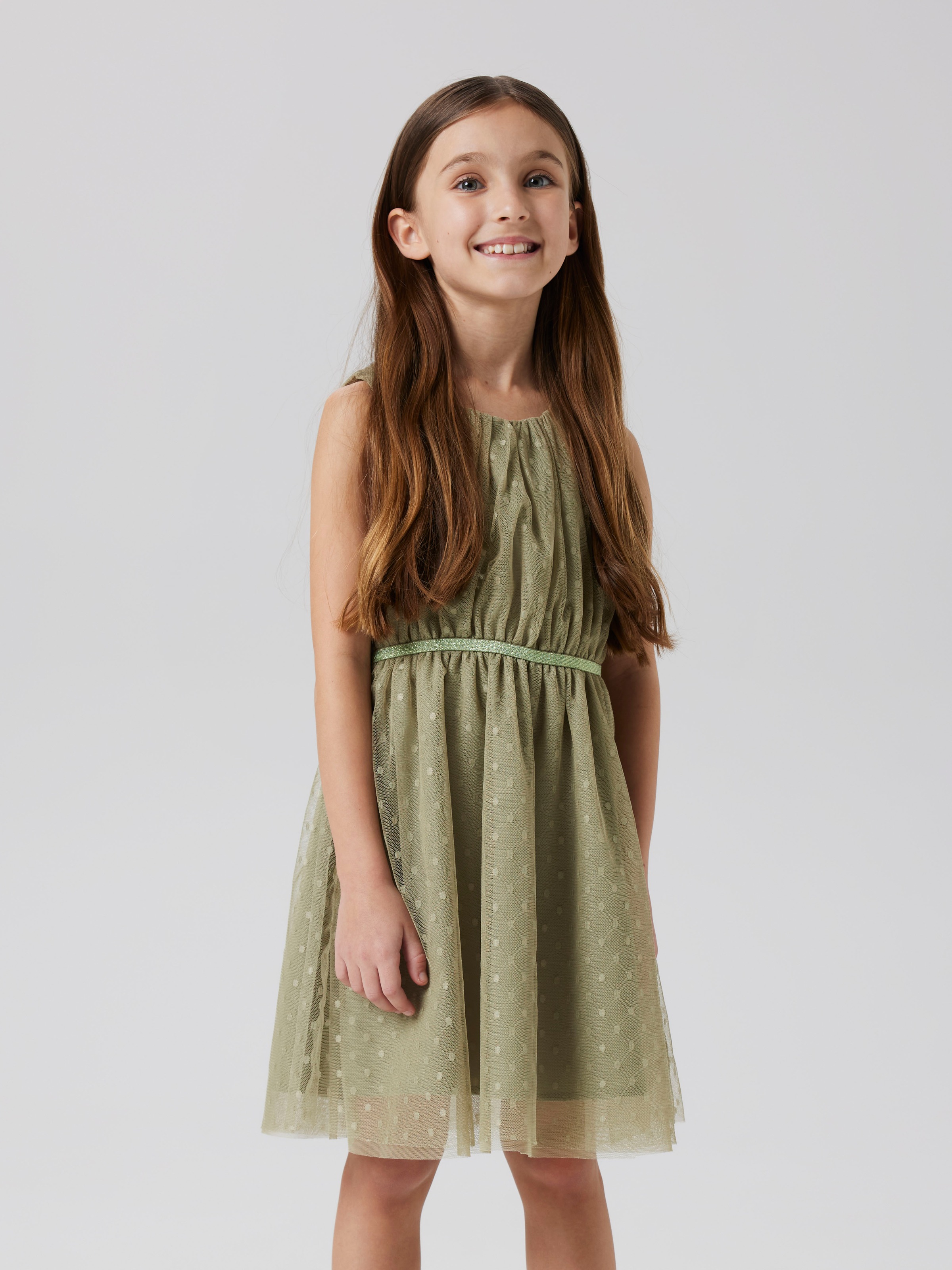 Name It Tüllkleid »NKFVABOSS SPENCER« Kunstfaser, elastische Taille mit Glitzereffekt