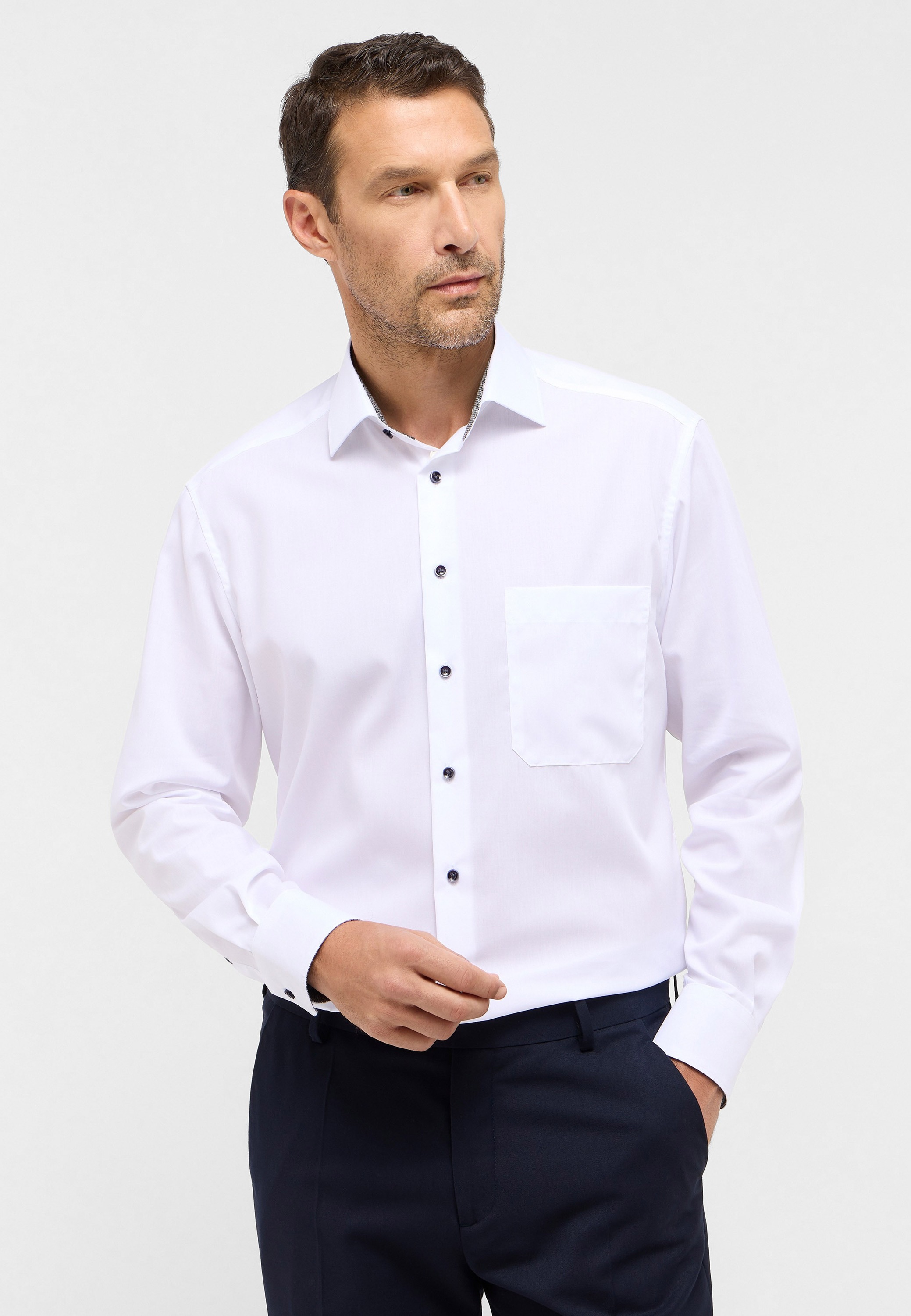 Eterna Langarmhemd »COMFORT FIT« NON IRON (bügelfrei)