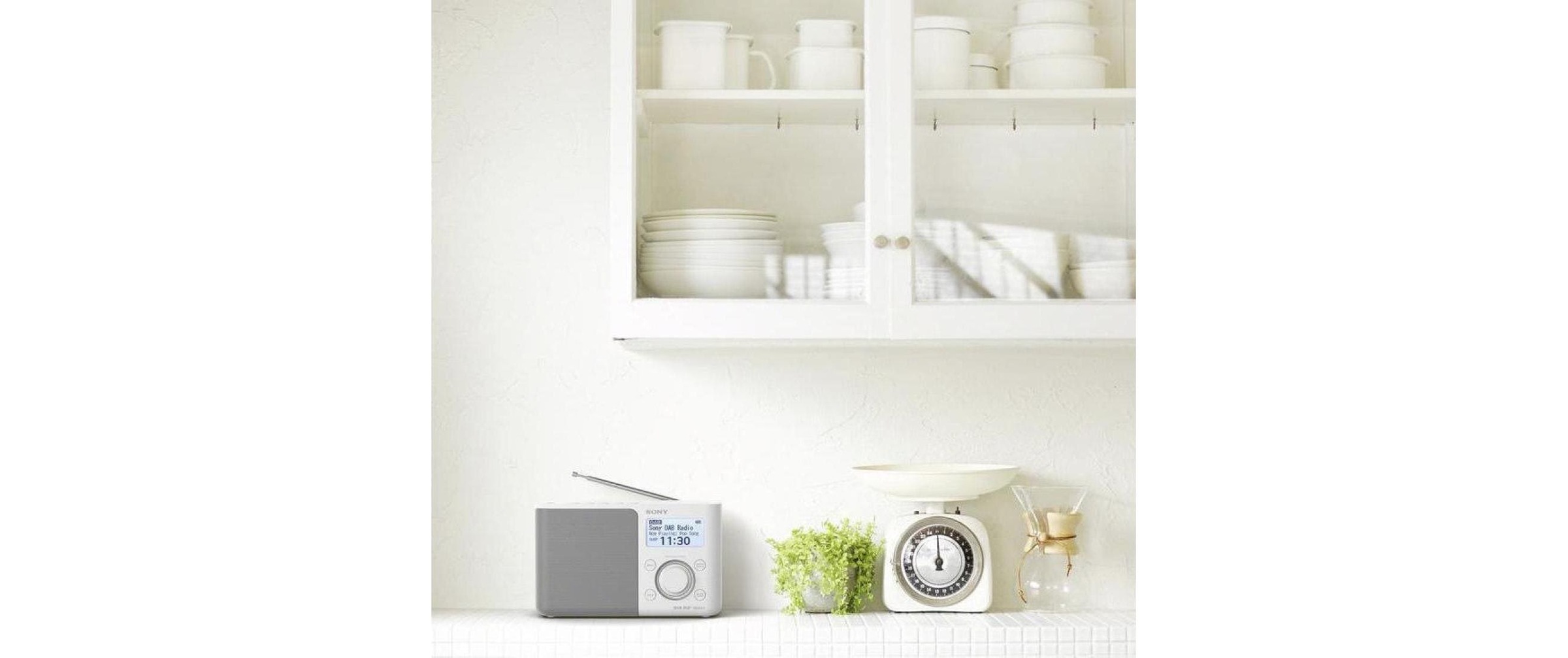 Sony Digitalradio (DAB+) »weiss, DAB+-Radio«, (Digitalradio (DAB+)-FM-Tuner)