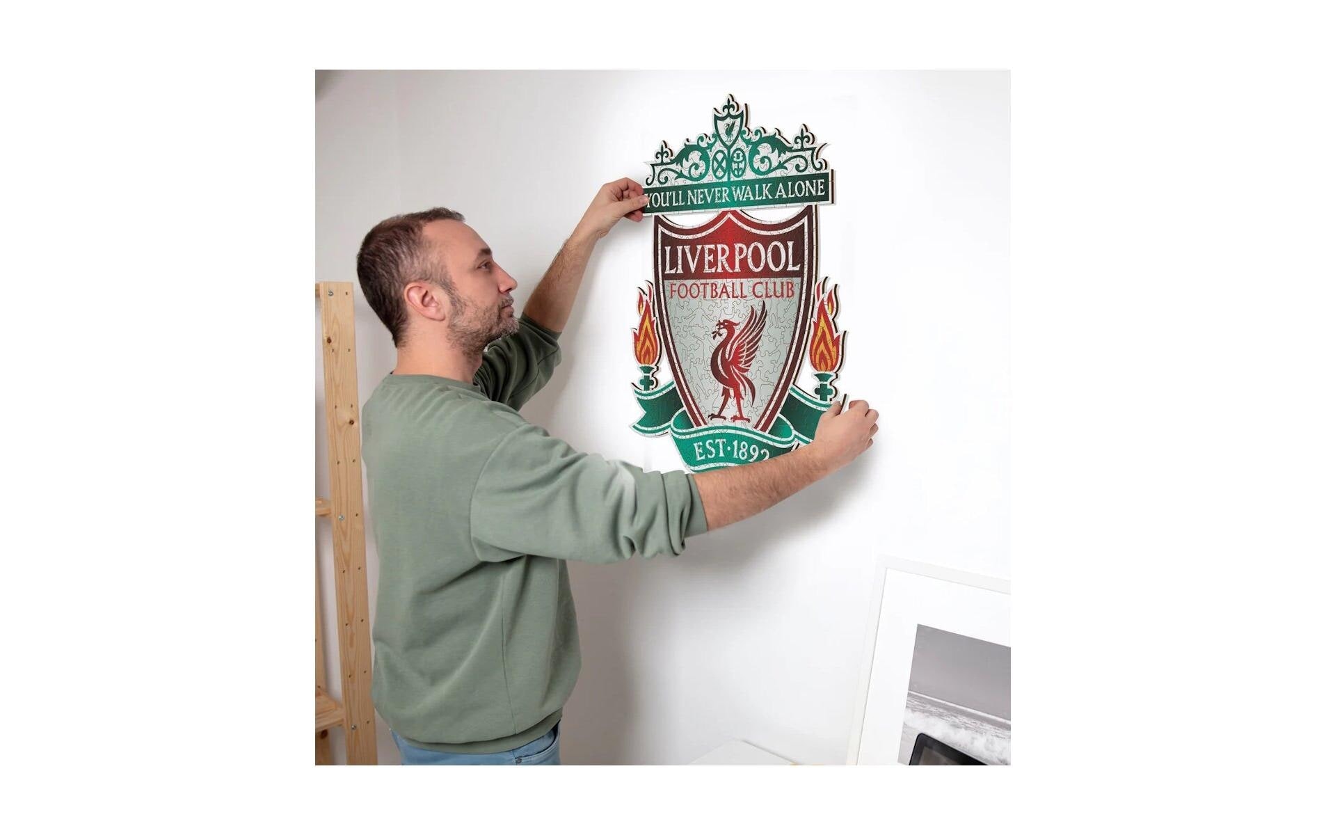 Puzzle »Iconic Liverpool FC – Logo«, Holzart: Birke (Herkunftsland: China)