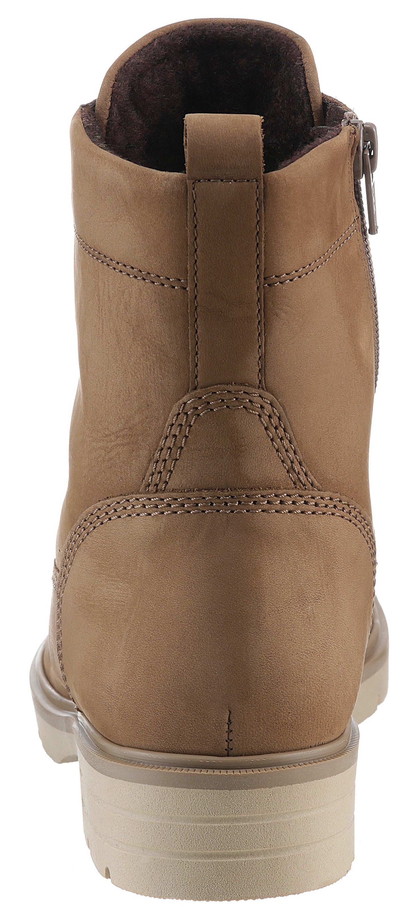 Gabor Schnürboots, Blockabsatz, Schnürstiefelette, praktischer Innenreissverschluss