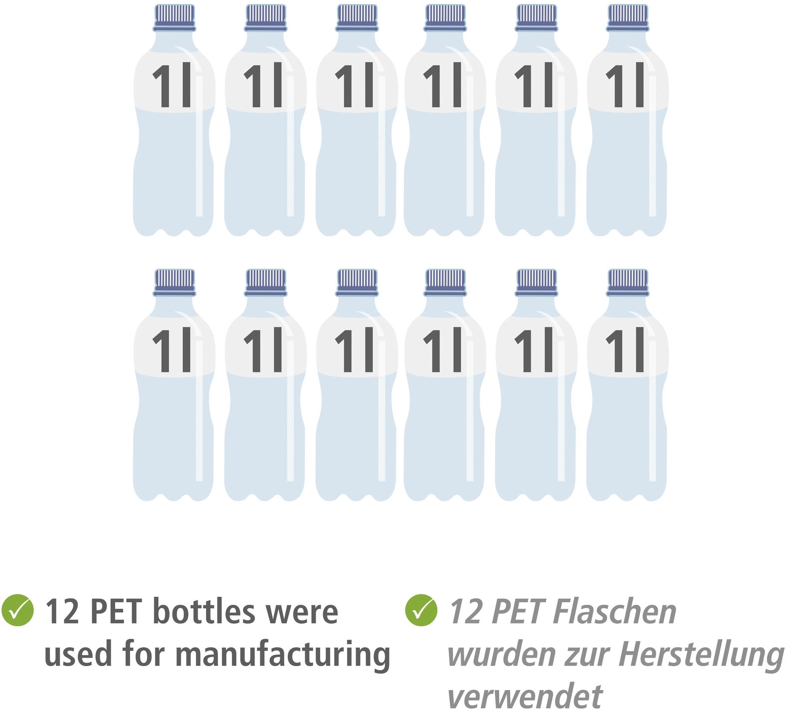 WENKO Wäschekorb »Ecori, faltbar«, (Set, 2 St.), Textilien 100% recyceltem Polyester,Rahmen FSC®-zertifiziertem Bambus