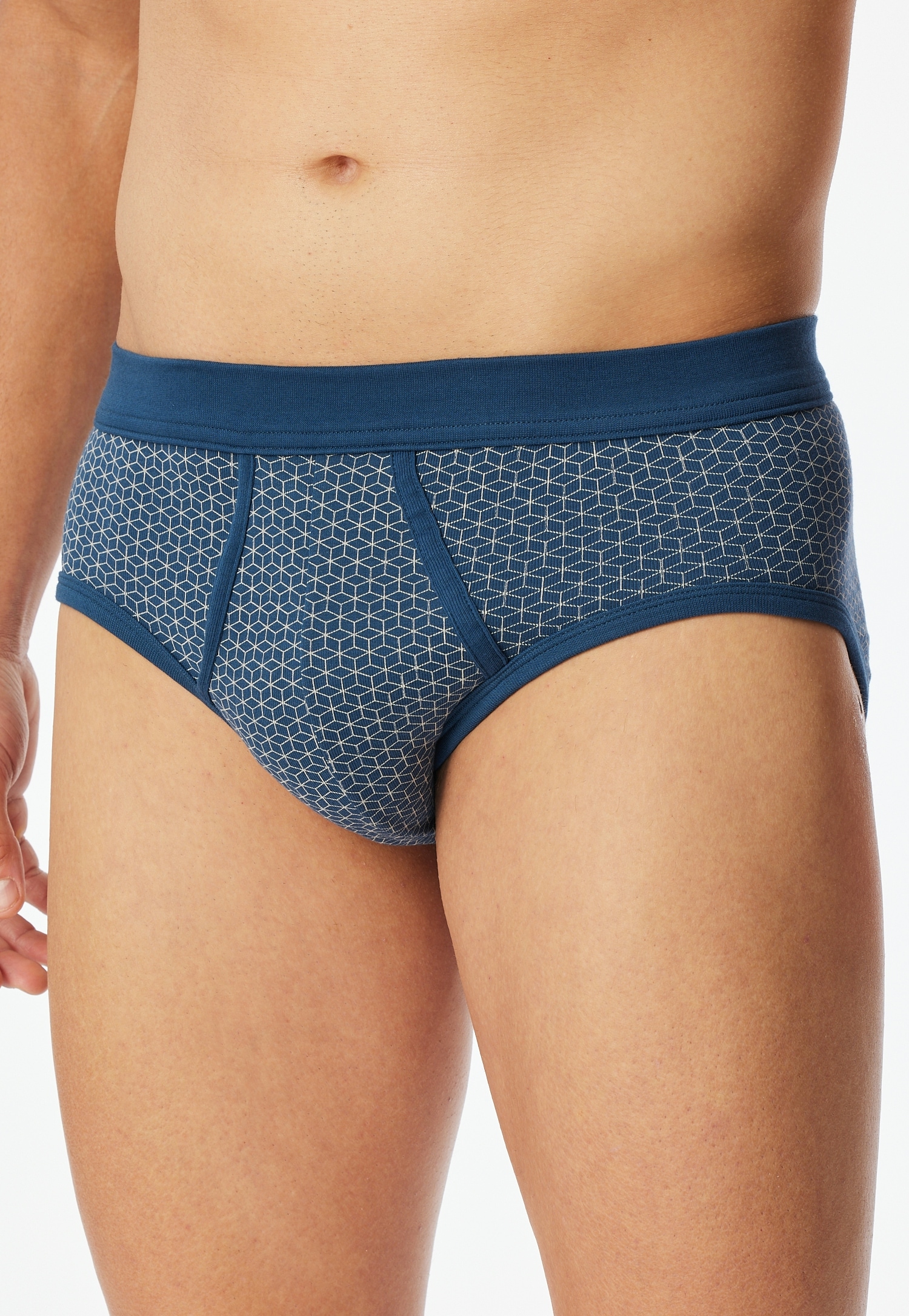 Schiesser Slip »"Original Classics"«, (2er-Pack), mit kontrastfarbenem Karomuster