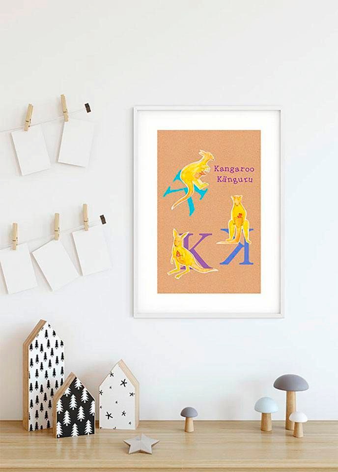 Komar Shop ❤ (1 im Poster Animal Buchstaben, Wohnzimmer Schlafzimmer, Kinderzimmer, K«, St.), Jelmoli-Online »ABC bestellen