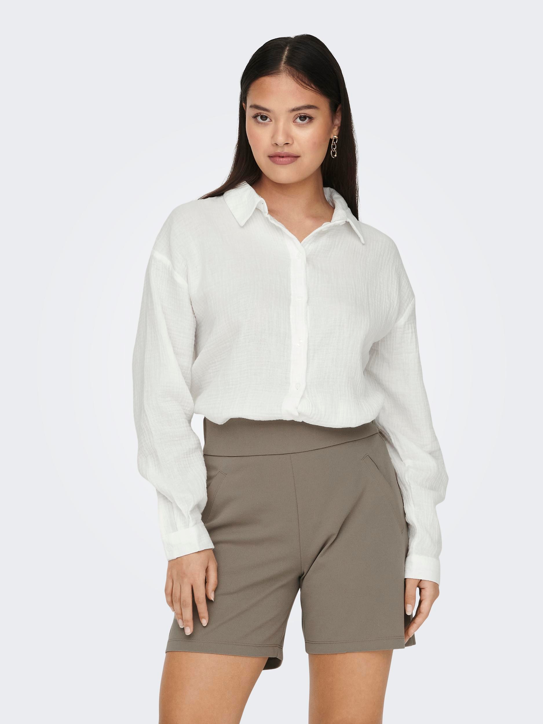 JDY Hemdbluse »JDYTHEIS LIFE L/S LOOSE SHIRT WVN NOOS« Baumwolle, regular fit
