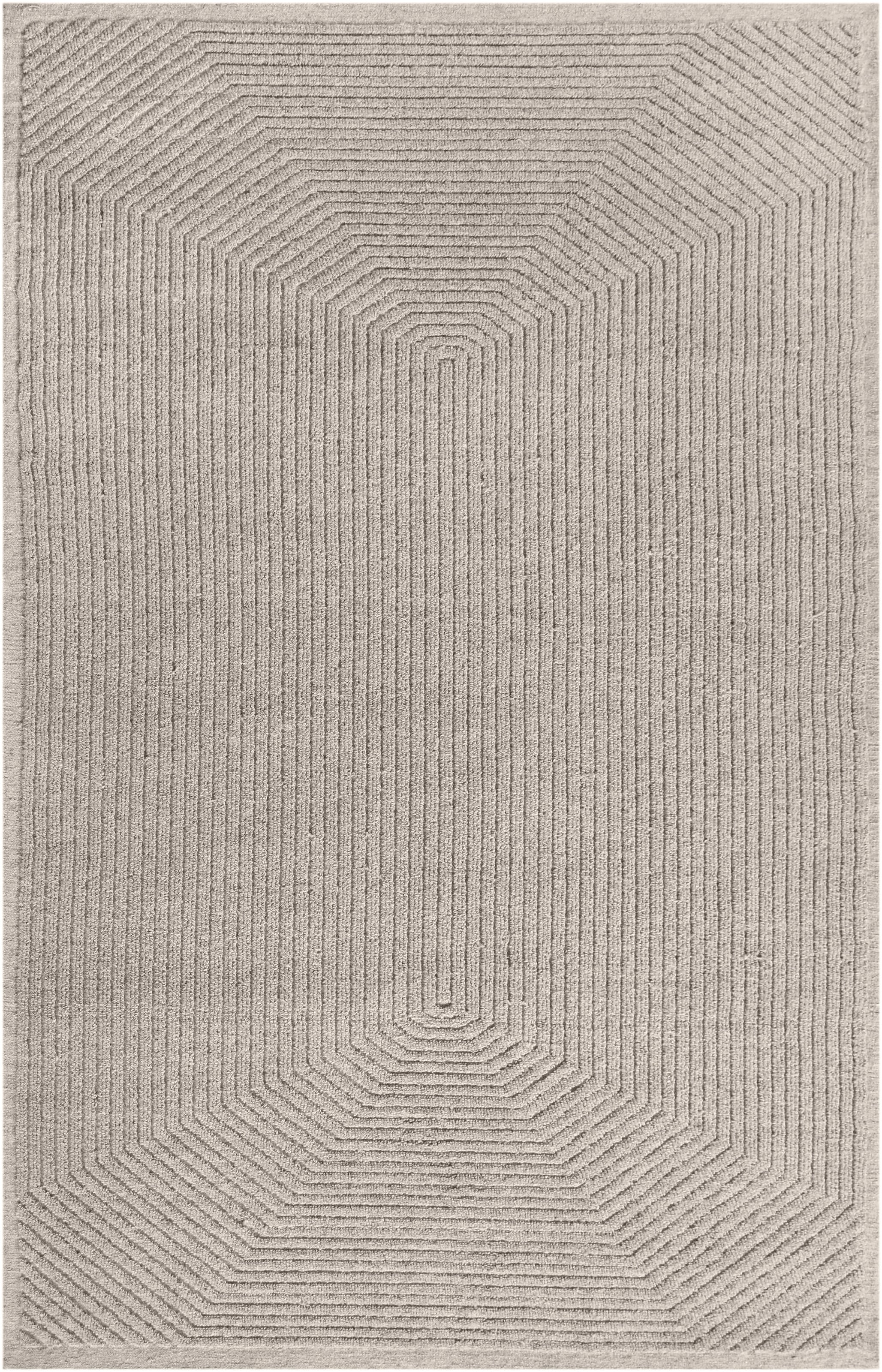 my home Wollteppich »Sola, handgewebt, Wolle, Hoch-Tief-Struktur«, rechteckig, 12 mm Höhe, einfarbig, Wolle, Teppich, Wohnzimmer, Schlafzimmer, Esszimmer