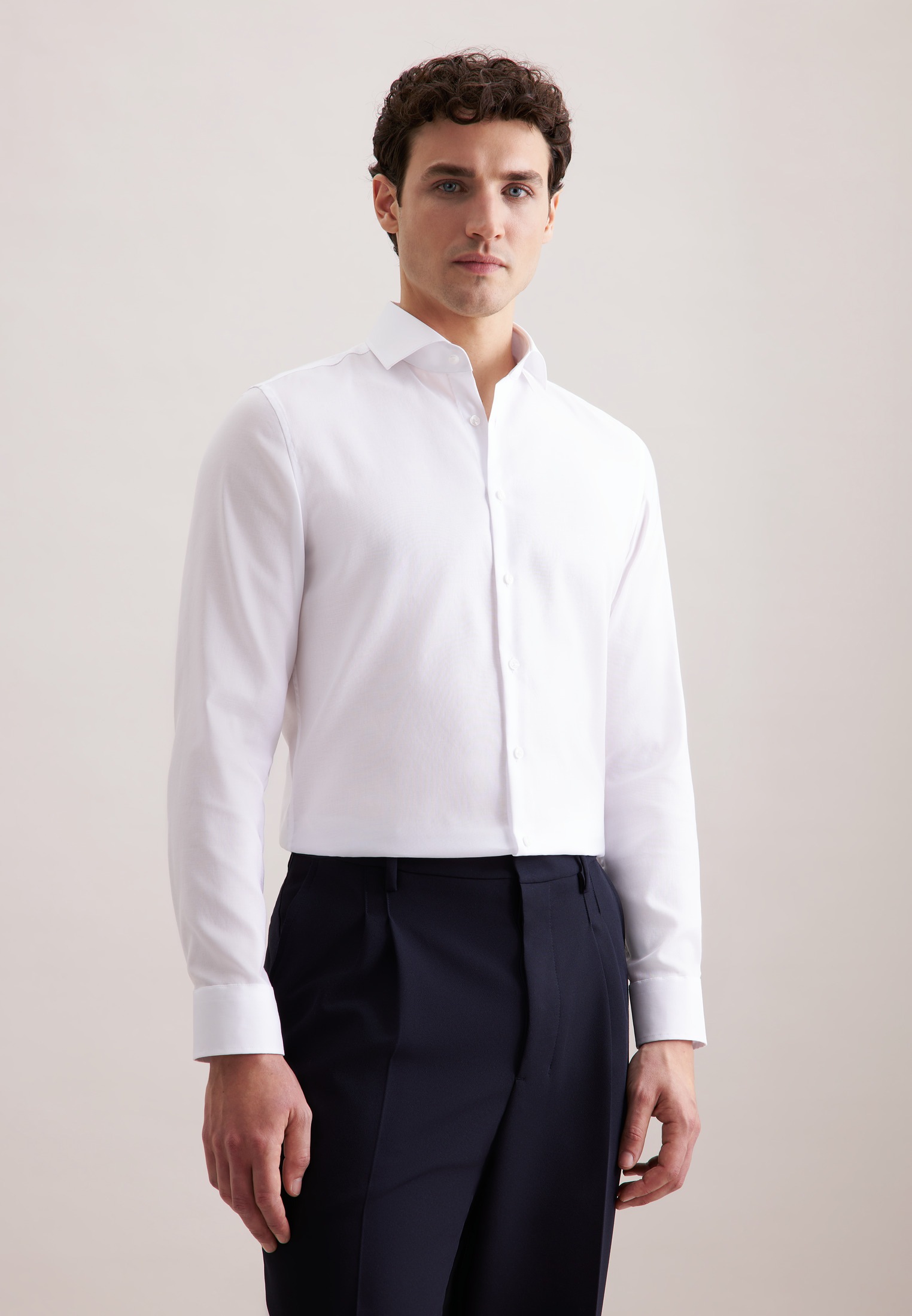seidensticker Businesshemd »Schwarze Rose« Slim 1/1 Kentkragen Uni
