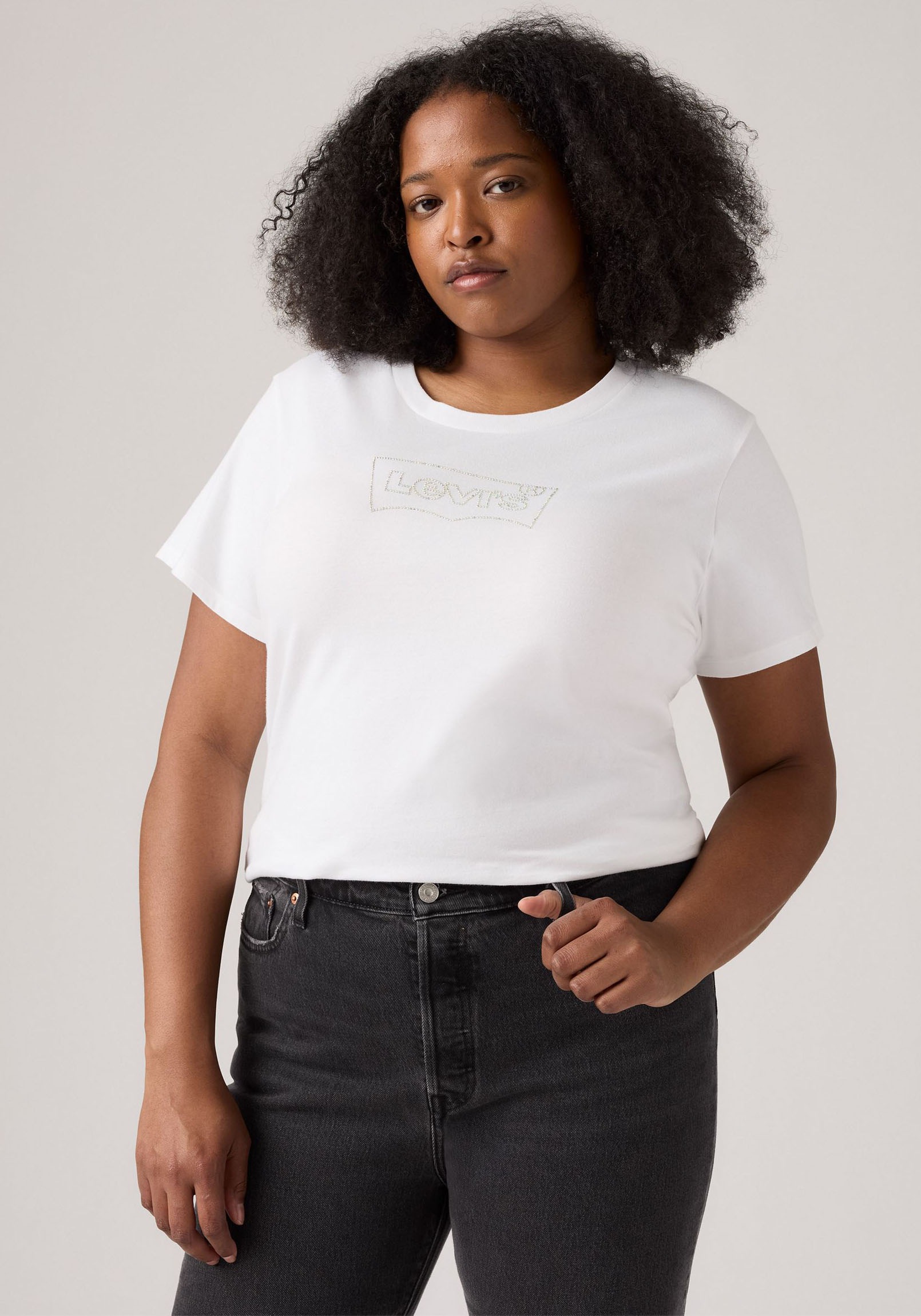 Levi's® Plus T-Shirt »Perfect Tee«, mit Batwing-Logo