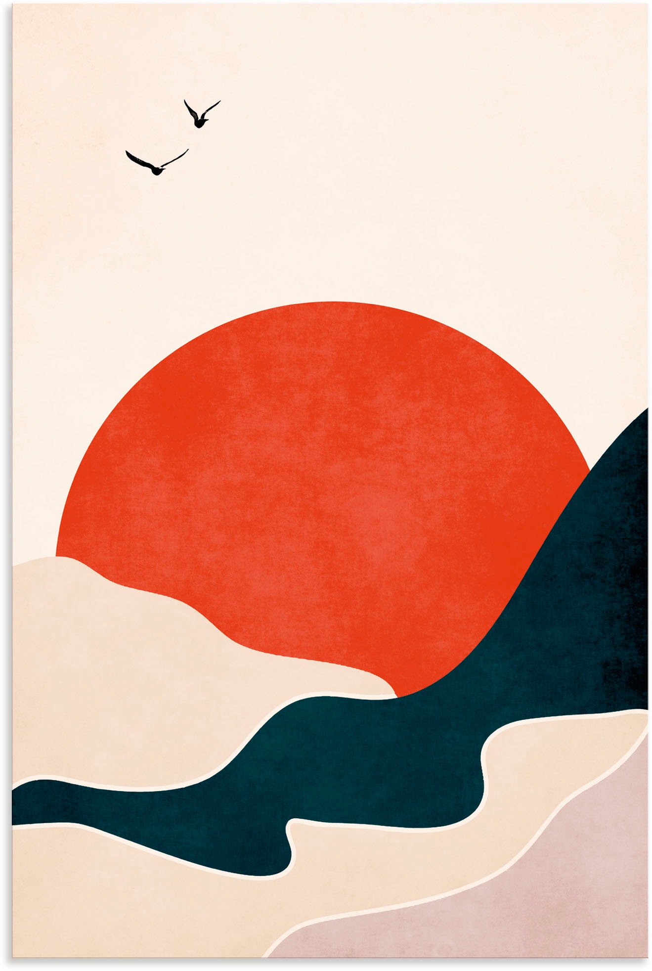 Artland Wandbild »Ertrinkende Sonne«, Meer Bilder, (1 St.), als Alubild,  Leinwandbild, Wandaufkleber oder Poster in versch. Grössen online shoppen |  Jelmoli-Versand