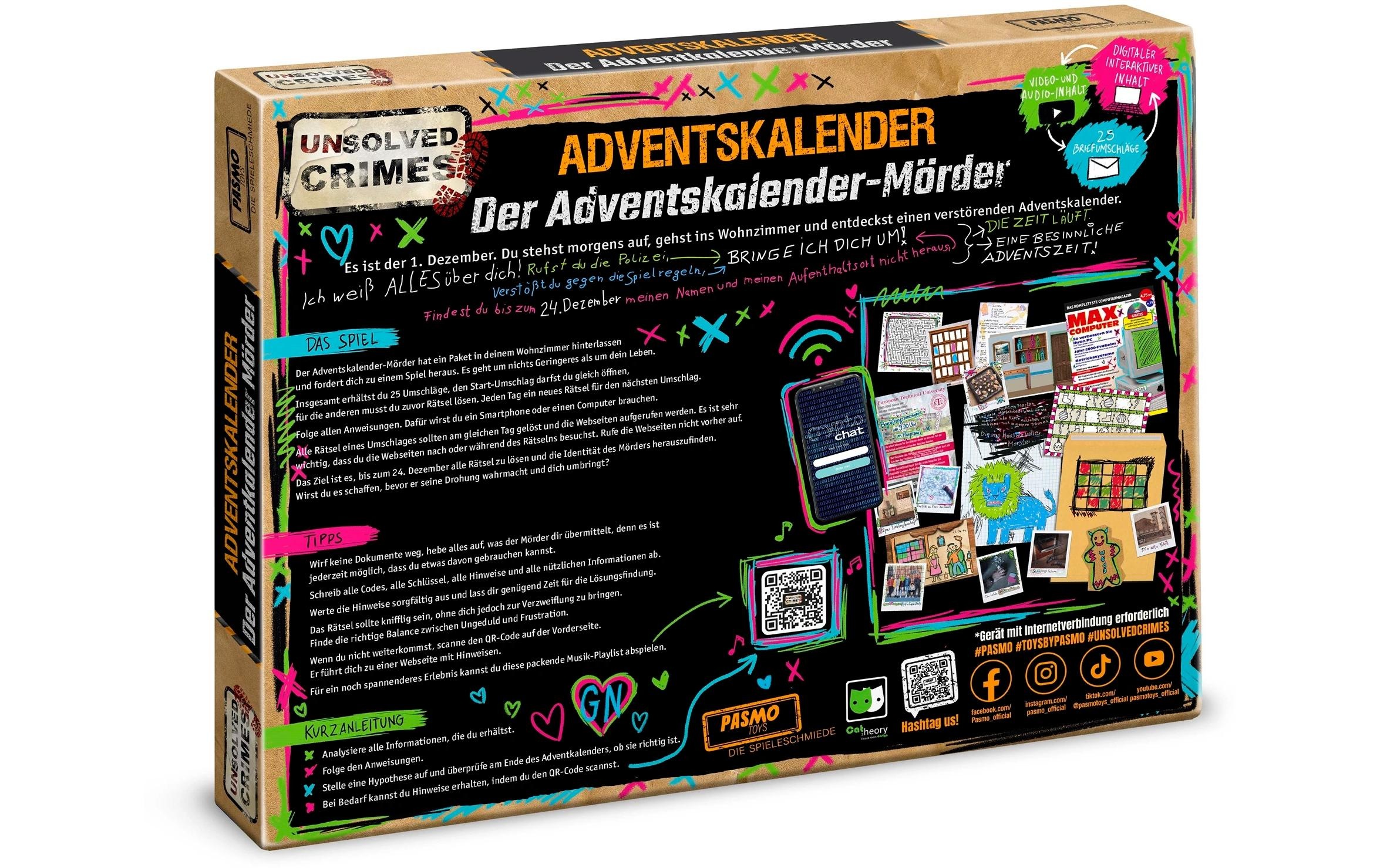 CRAZE Adventskalender »Unsolved Crimes 2024«, ab 3 Jahren