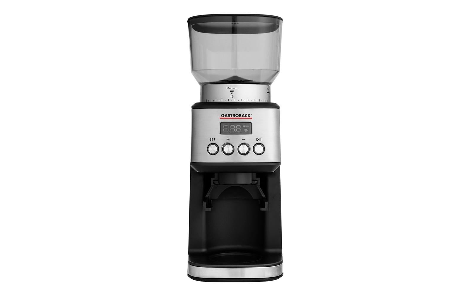 Gastroback Kaffeemühle »Design Digital 42643 Schwarz/Silber« 180 W 320 gBohnenbehälter
