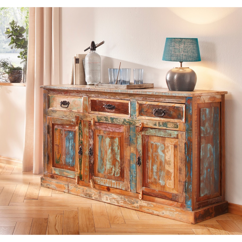 SIT Sideboard »Riverboat«, aus recyceltem Altholz, Breite 40 cm, Shabby Chic, Vintage