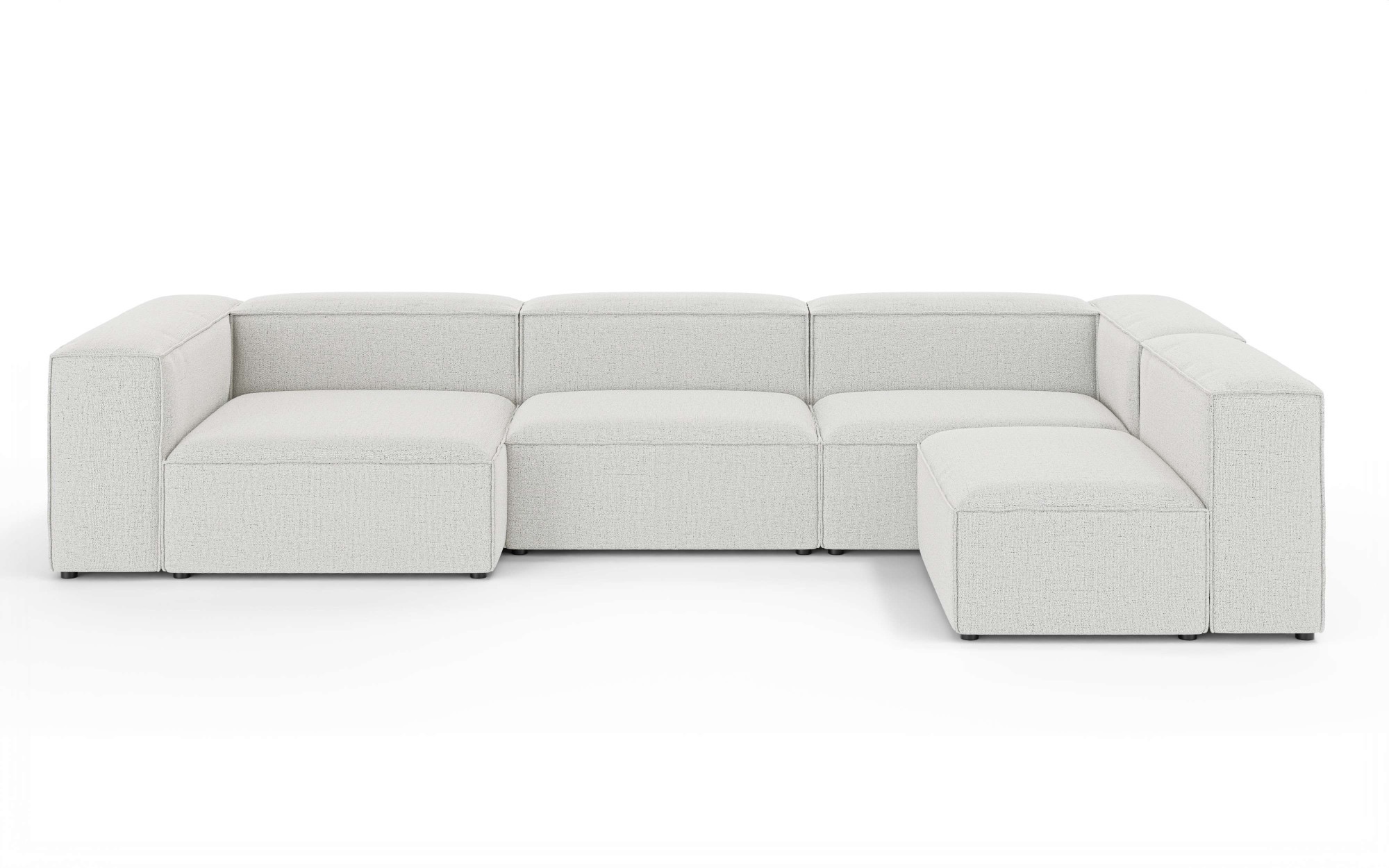 INOSIGN Wohnlandschaft »HAILY U-Form mit Ottomane links/rechts, Masse B/T/H: 360/200/72 cm«, als Modul oder separat verwendbar, für individuelle Zusammenstellung