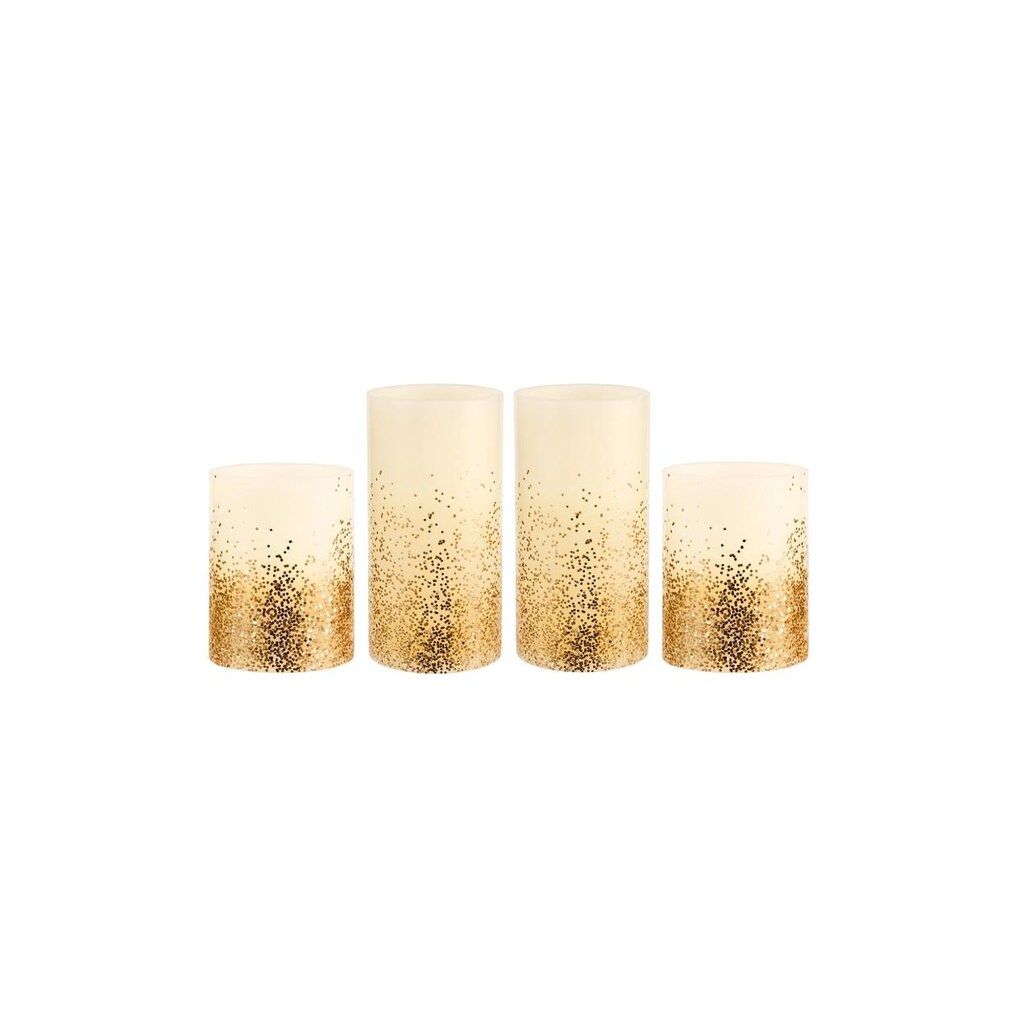 Pauleen LED-Kerze »Set Goldfarbenen Glitt«