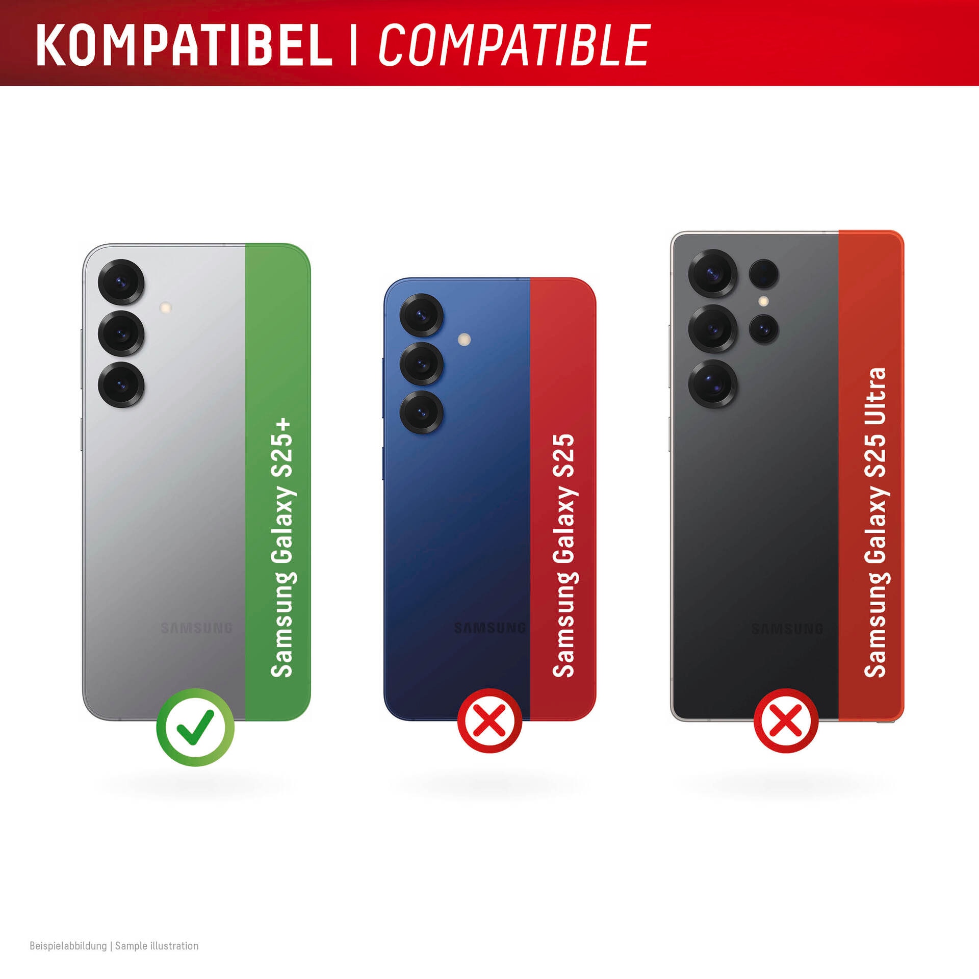 Displex Kameraschutzglas »Camera Lens Glass All-In-One Protector Full Cover«, für Samsung Galaxy S25+, (Packung, 2x All-In-One Glas), Objektivschutz, Kameraschutz, kratz- & stossfest