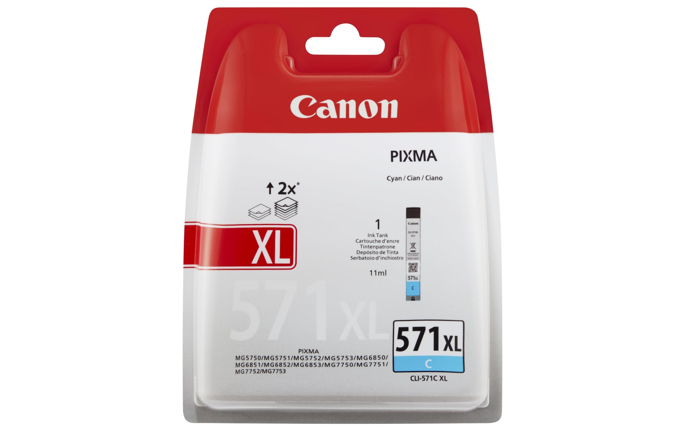 Canon Tintenpatrone »CLI-571C XL Cyan«