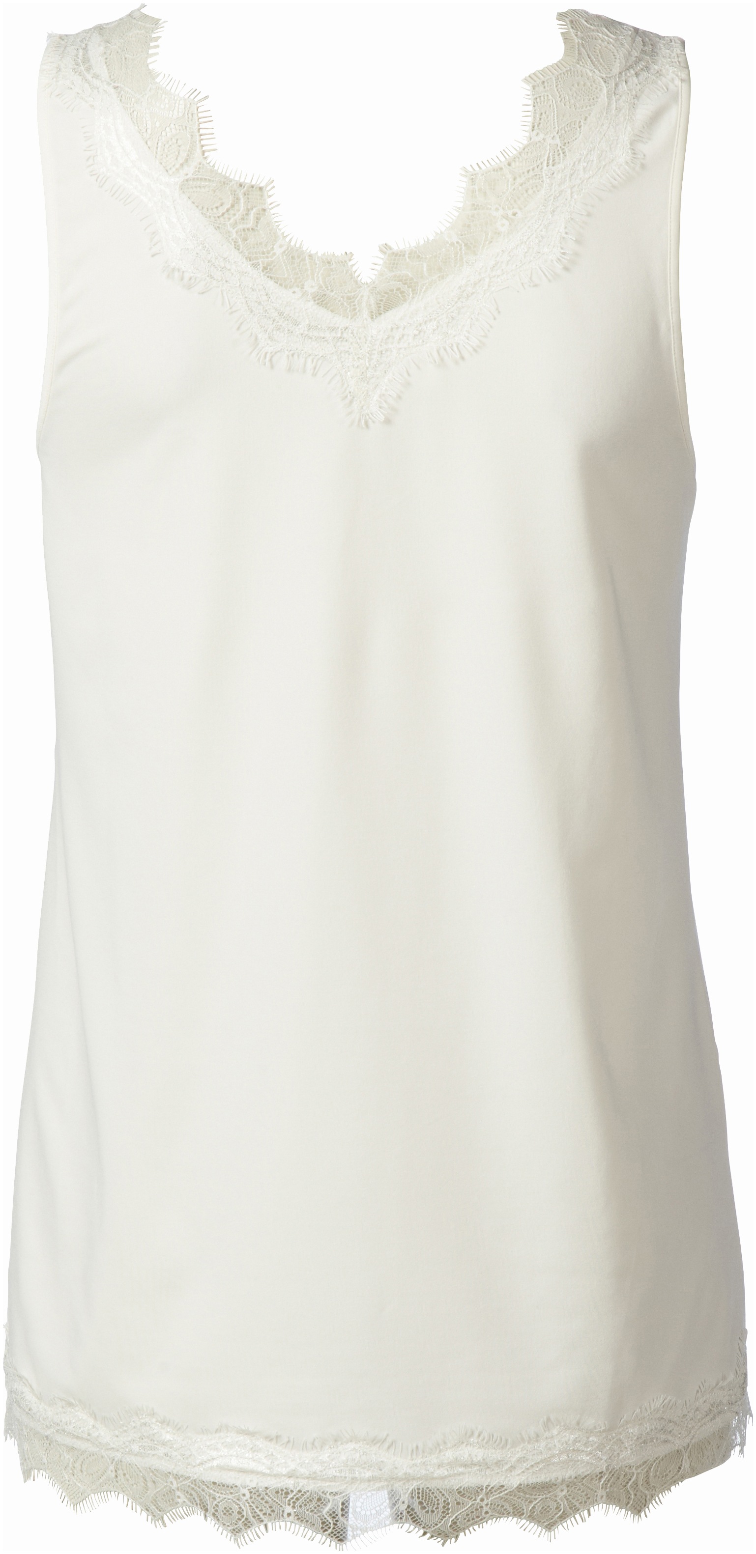 rosemunde Unterziehshirt »Billie Tank Top«, mit wunderschönem Vintage-Spitzenbesatz an V- Ausschnitt und Saum