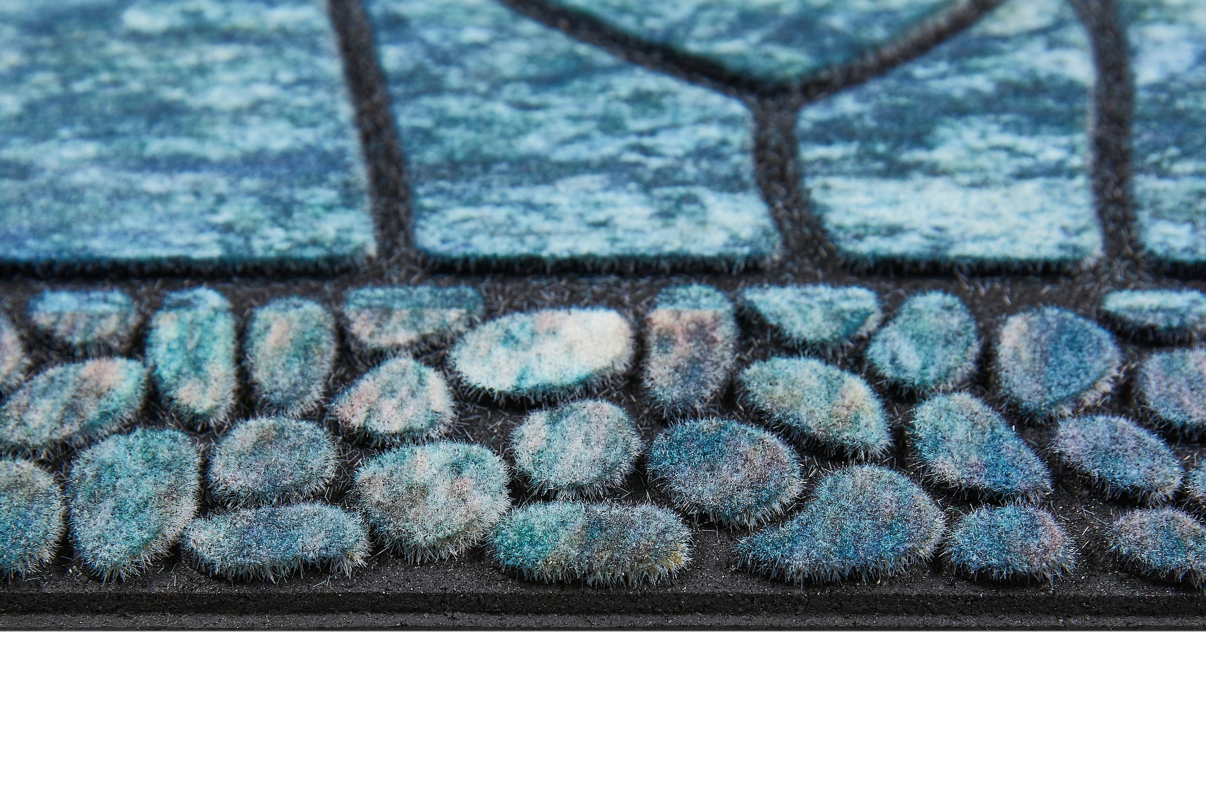 Andiamo Stufenmatte »Outdoor, 2er Set«, rechteckig, 6 mm Höhe, Outdoor-Stufenmatten, Stein Motiv, Gartenbereich, Aussenbereich