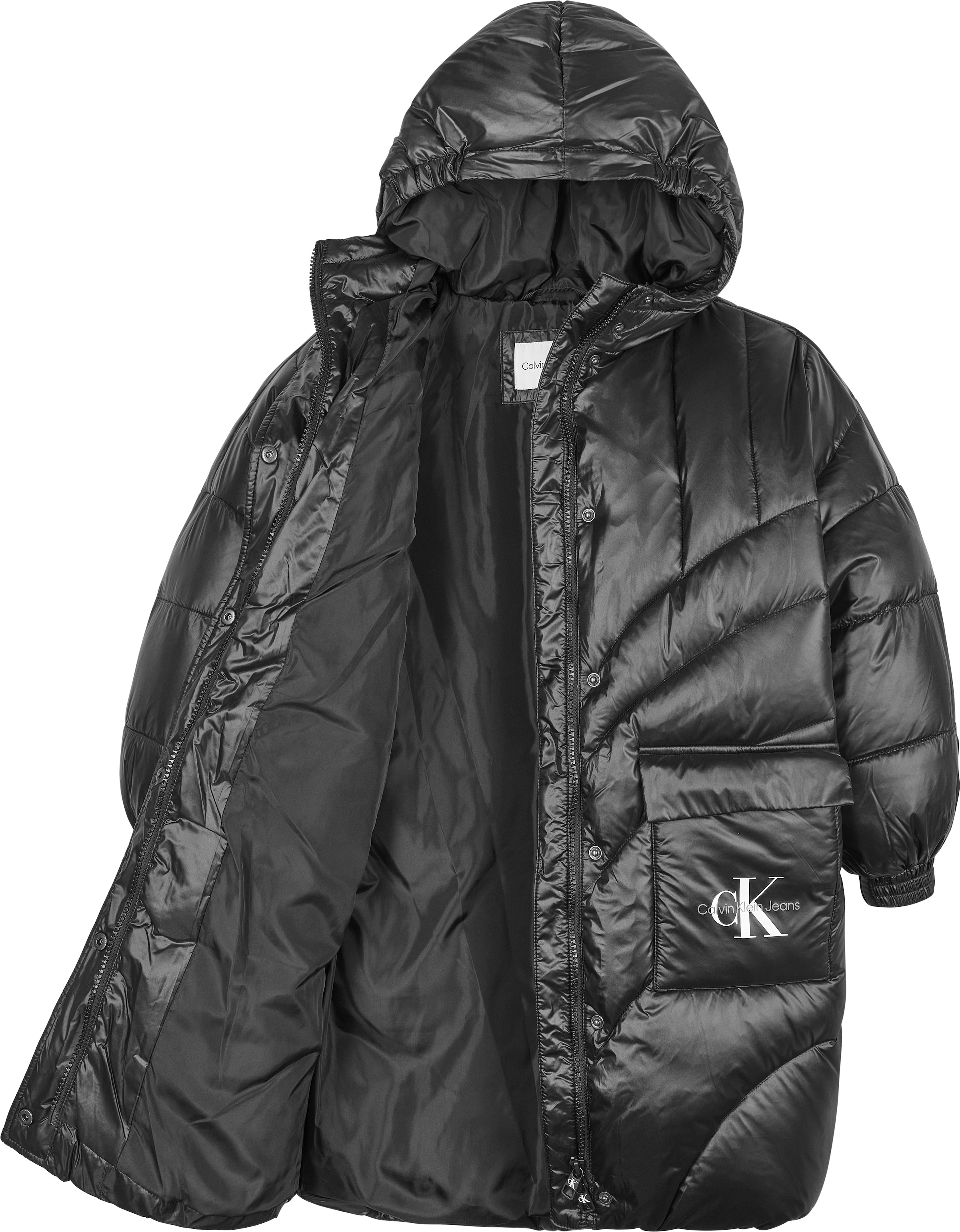 Calvin Klein Jeans Winterjacke »OVERSIZED DUVET PADDED COAT«, mit Kapuze