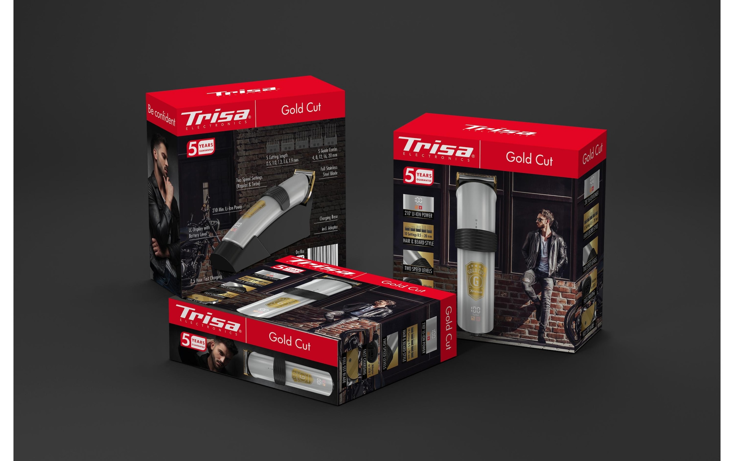 Trisa Haar- und Bartschneider »Goldfarben Cut«